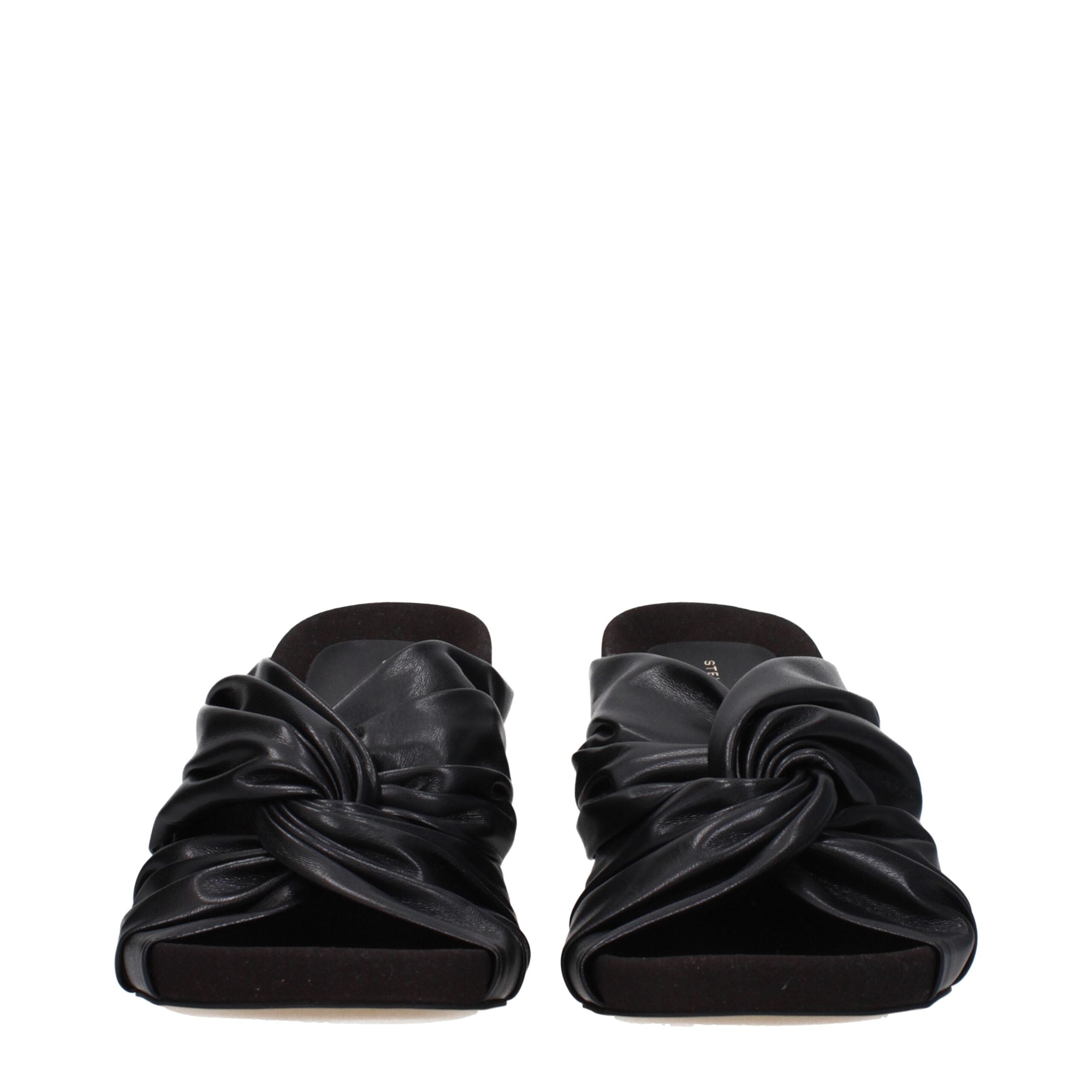 Stella McCartney Black Leather Sandal