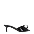 Prada Black Leather Sandal