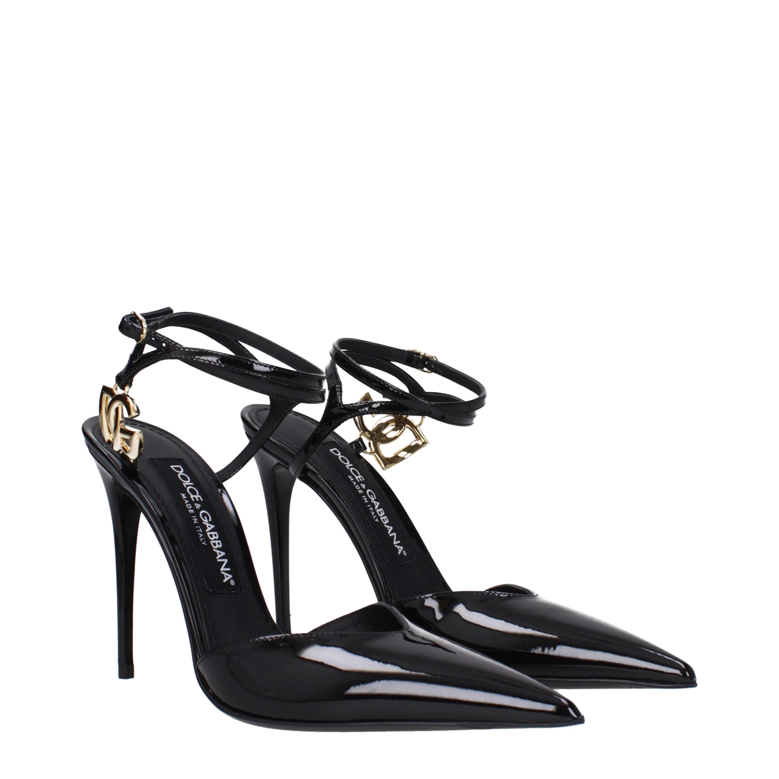 Dolce & Gabbana Black Leather Sandal