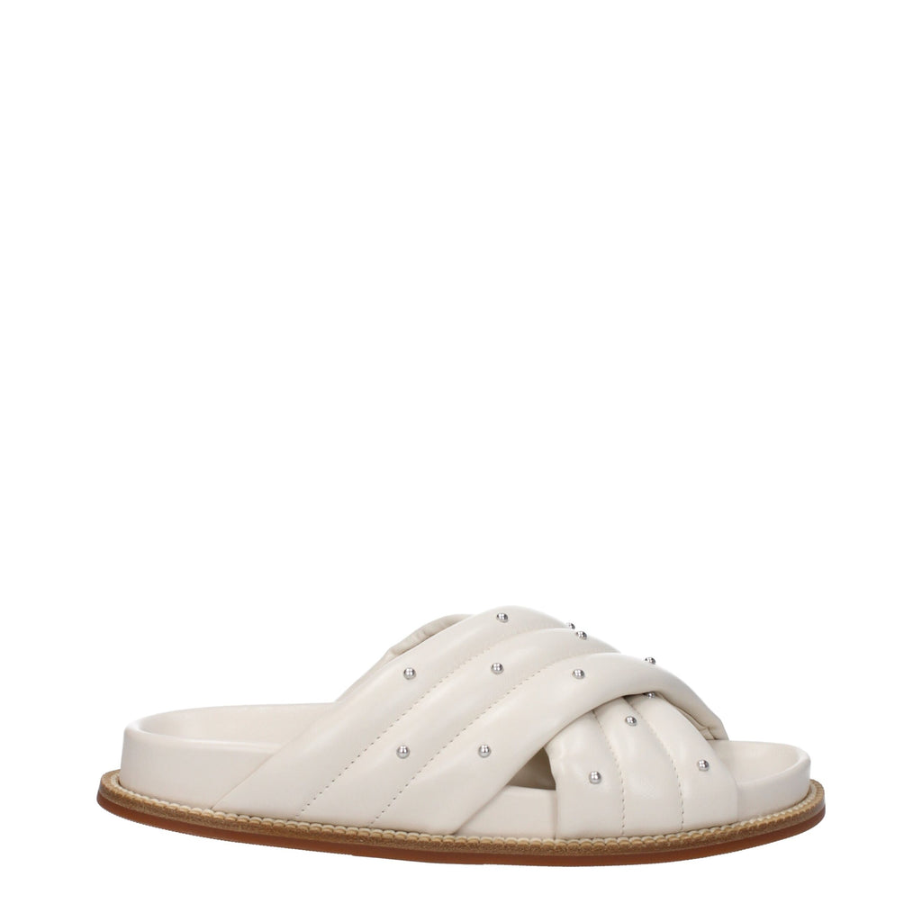 Fabiana Filippi Beige Leather Slipper