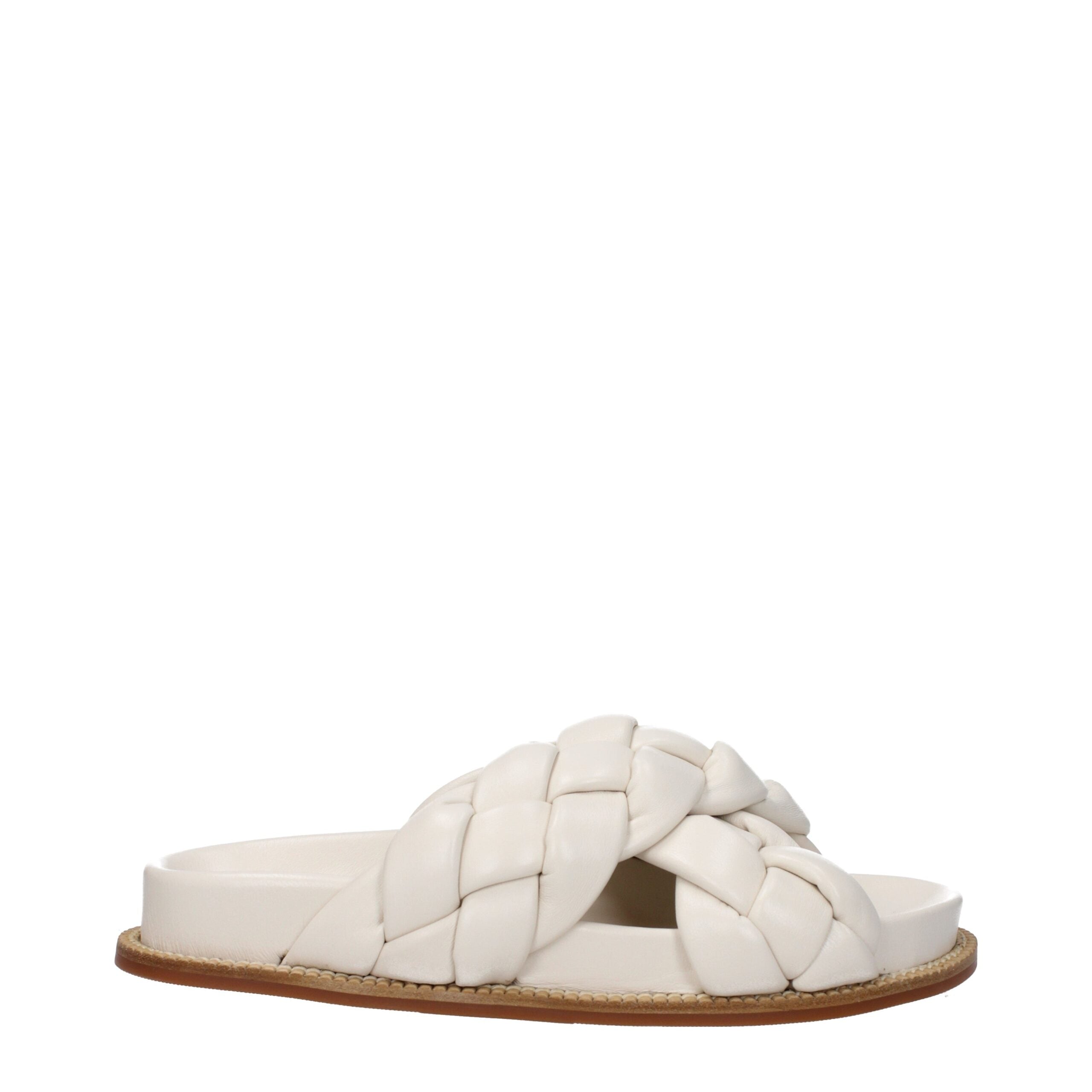 Fabiana Filippi Beige Leather Slipper