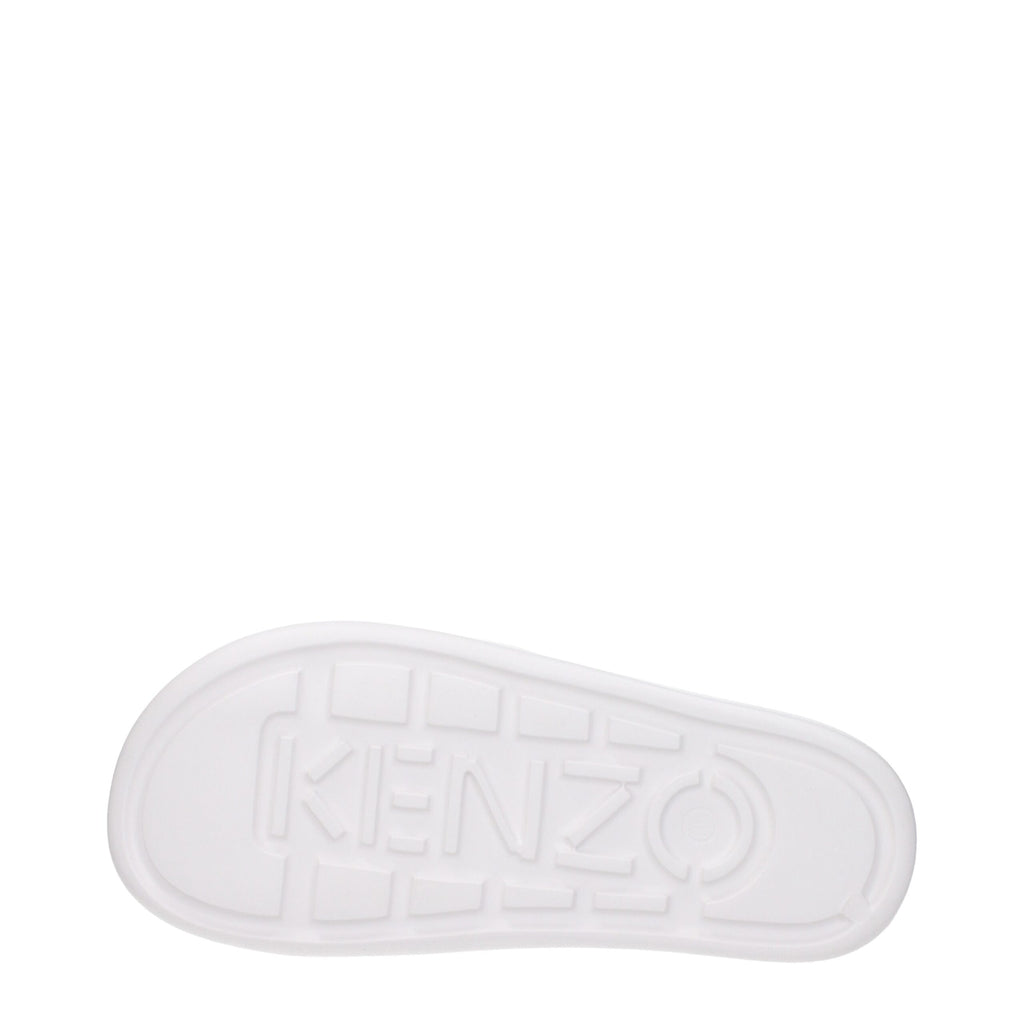 Kenzo White Cotton Slipper