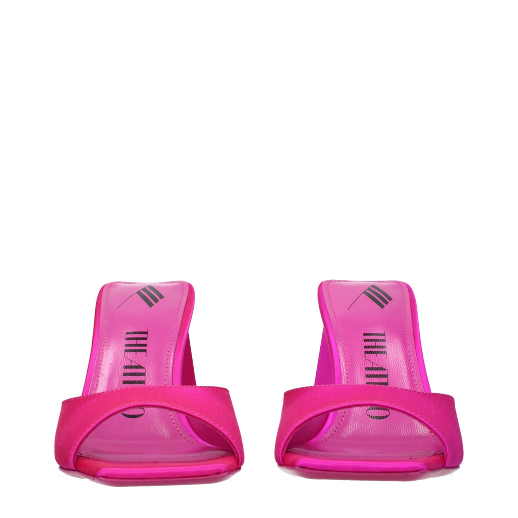 The Attico Pink Satin Sandal
