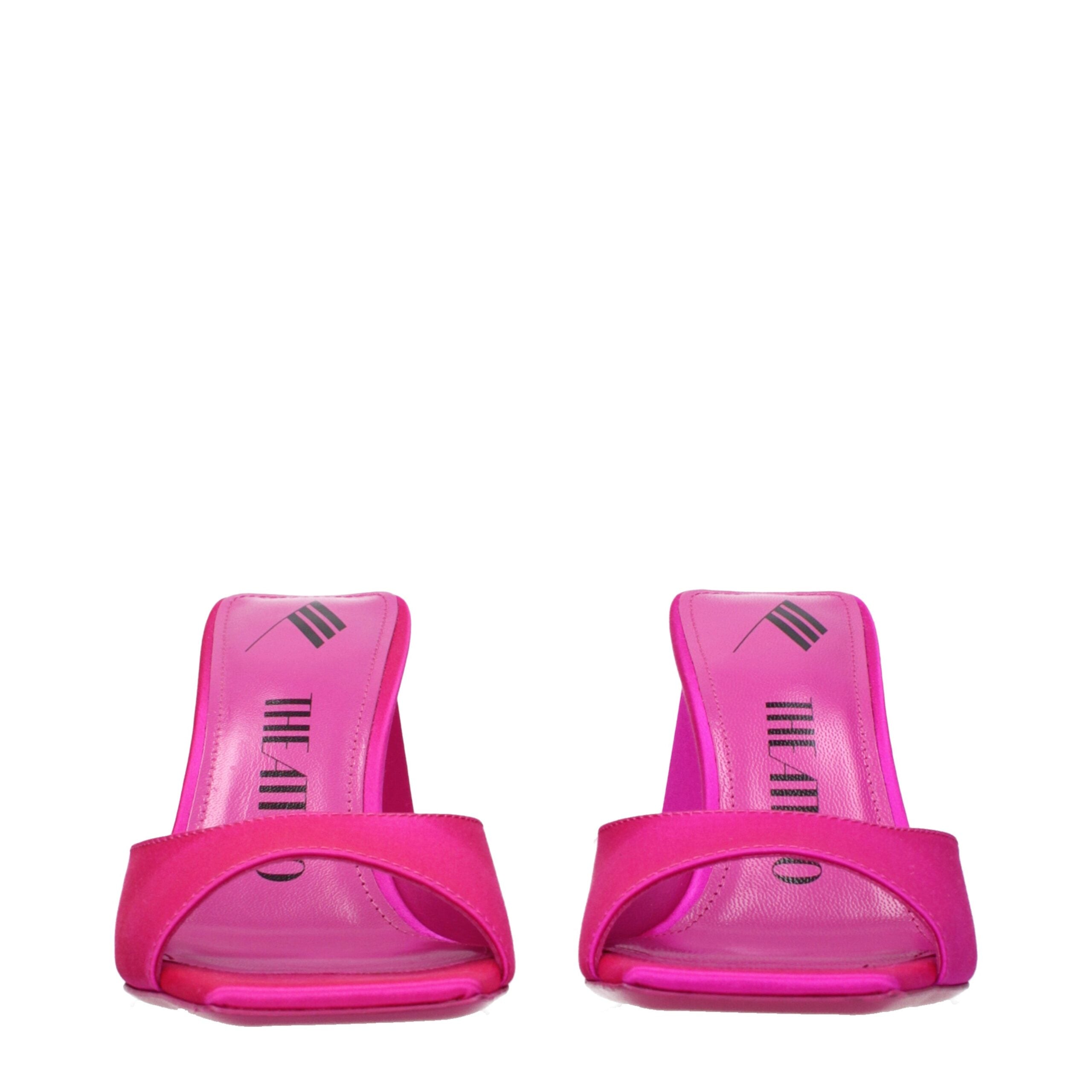 The Attico Pink Satin Sandal