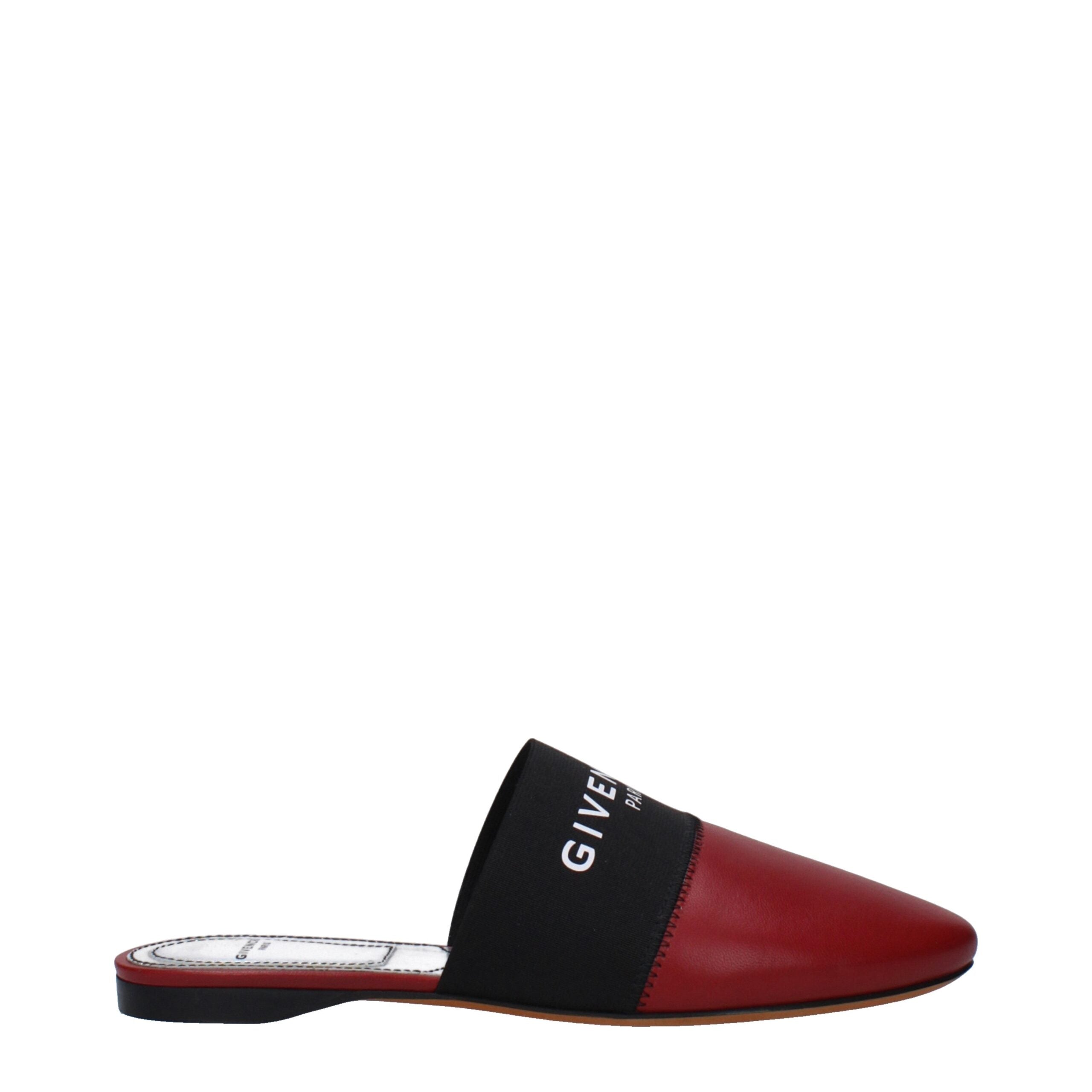 Givenchy Red Leather Slipper