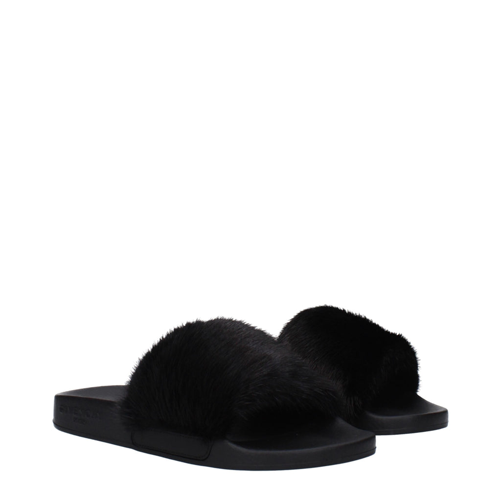 Givenchy Black Cotton Slipper