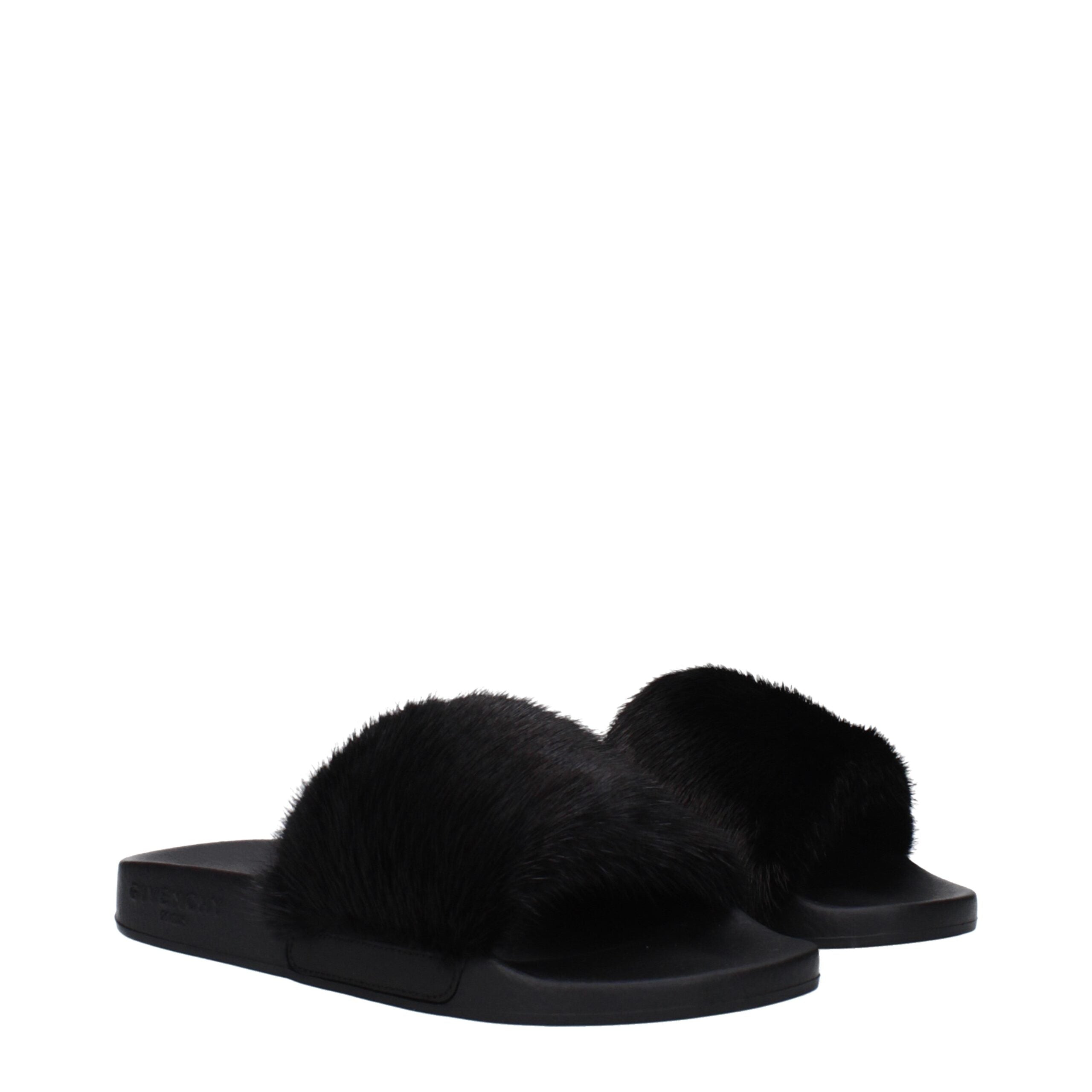 Givenchy Black Cotton Slipper
