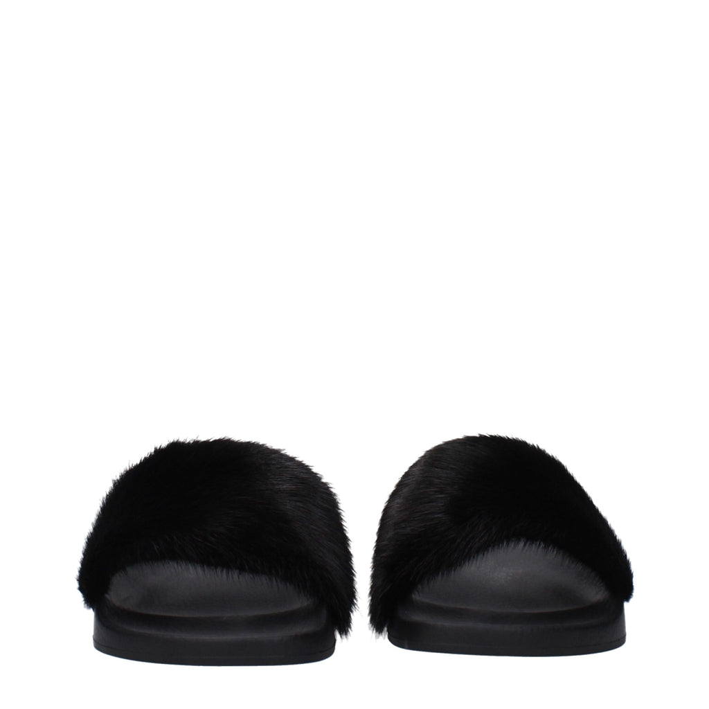 Givenchy Black Cotton Slipper