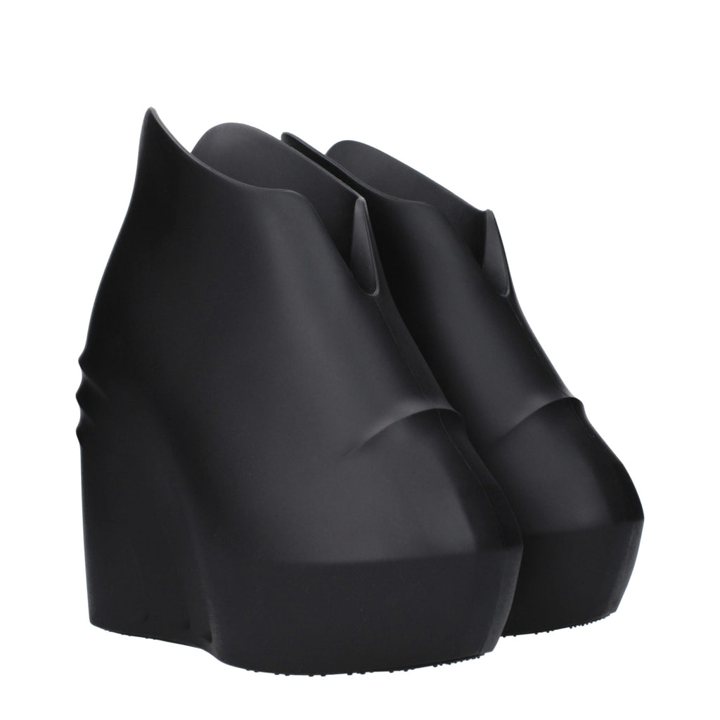 Givenchy Black Cotton Wedge