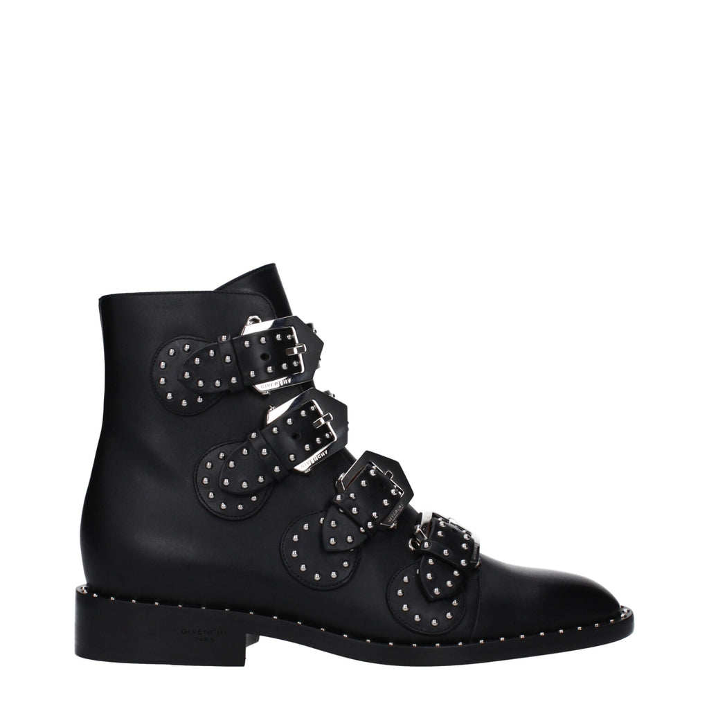 Givenchy Black Leather Ankle