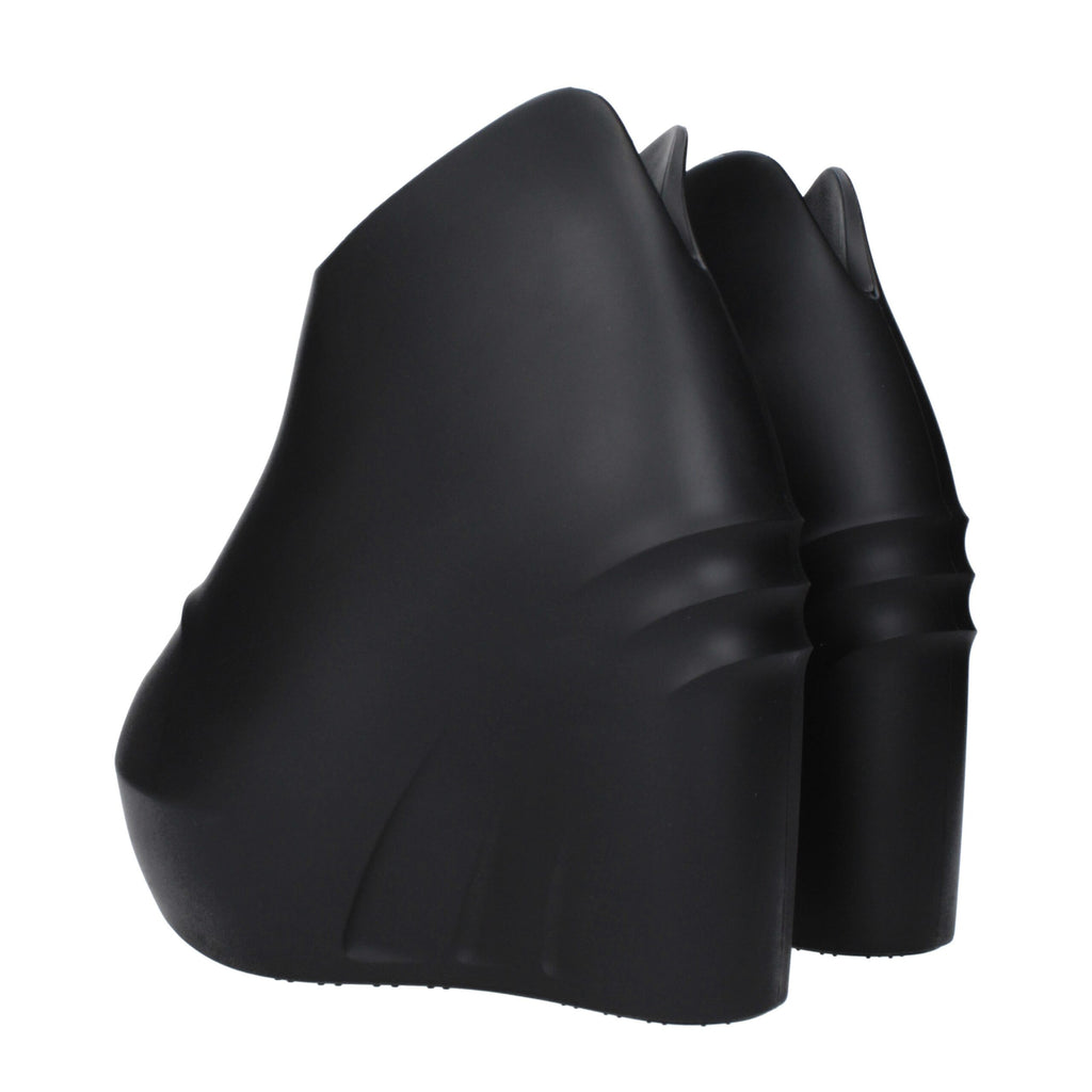 Givenchy Black Cotton Wedge