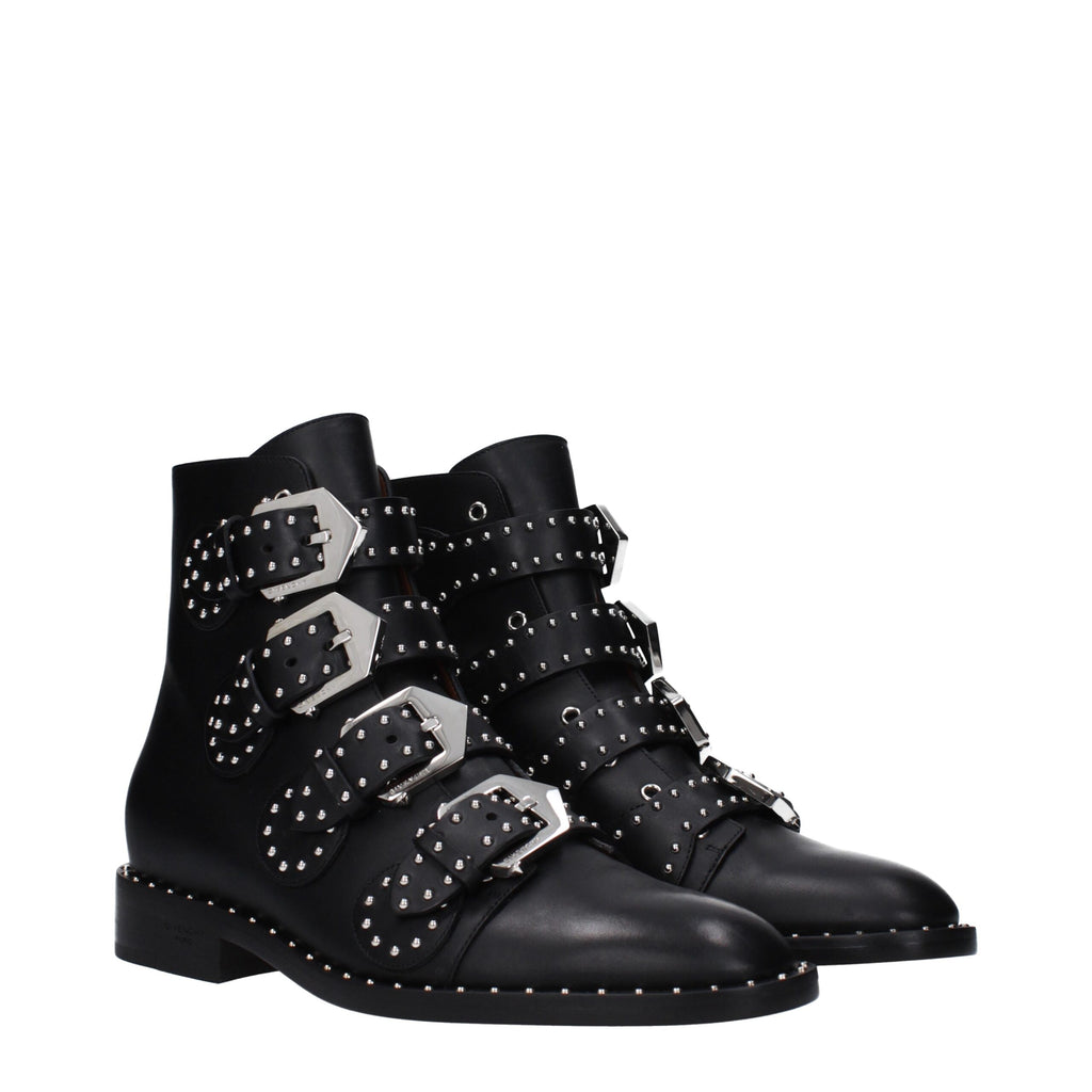 Givenchy Black Leather Ankle