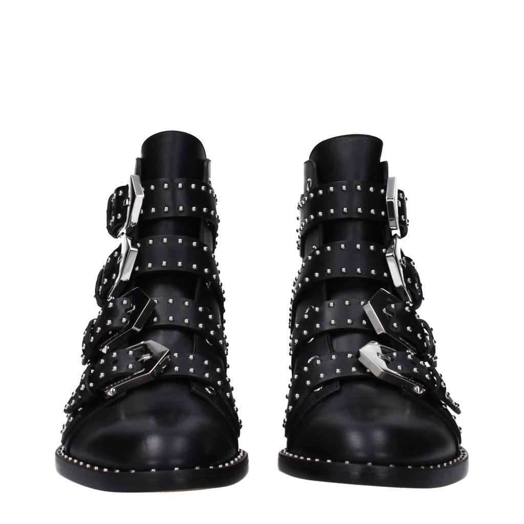 Givenchy Black Leather Ankle