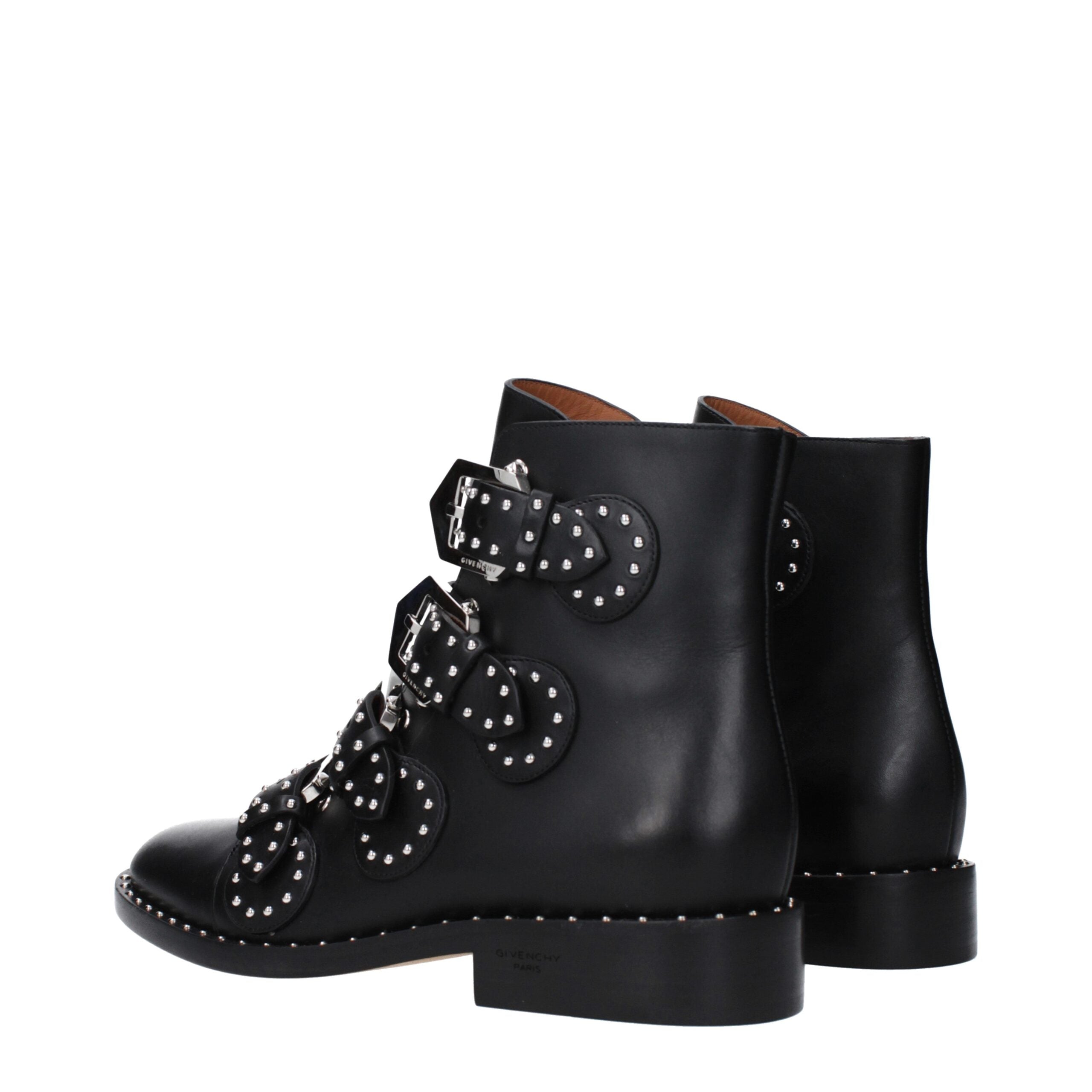 Givenchy Black Leather Ankle