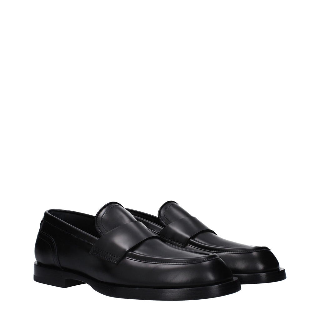 Dolce & Gabbana Black Leather Loafer