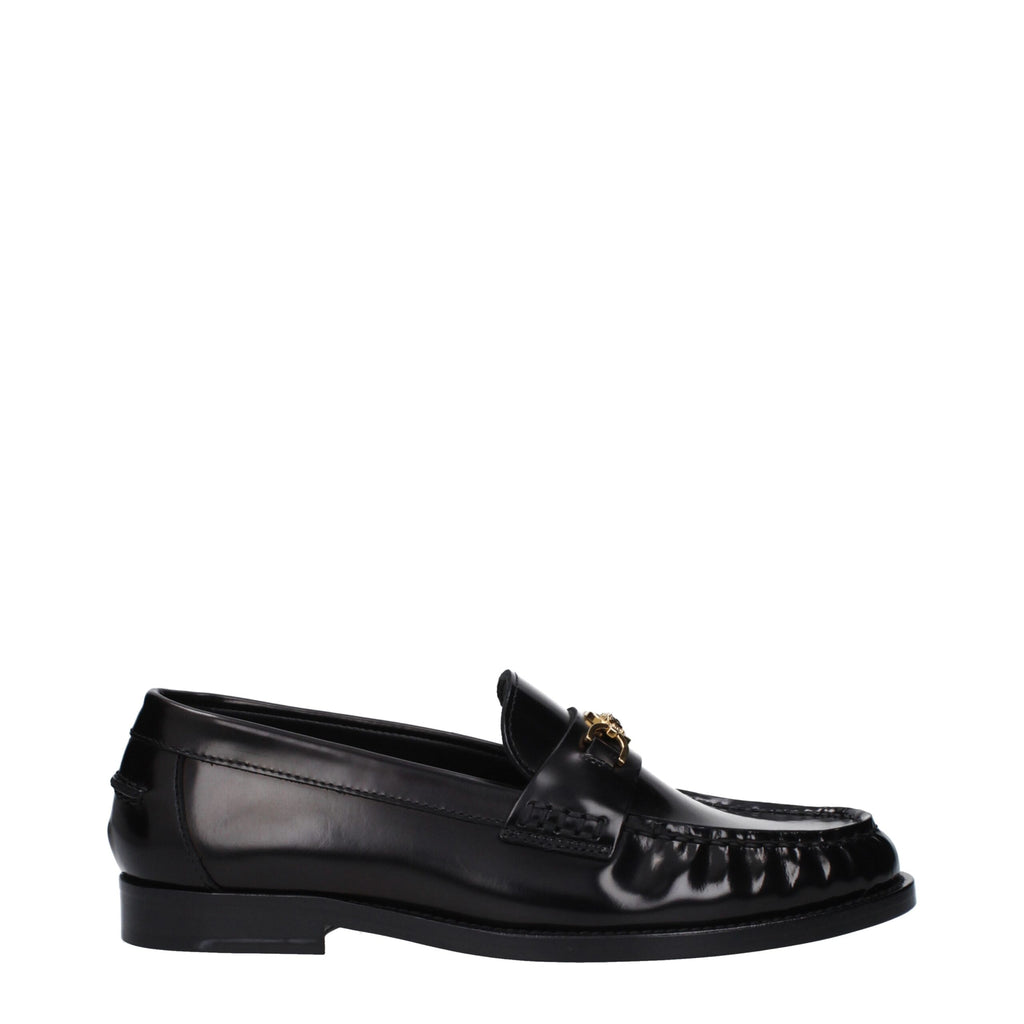 Versace Black Leather Loafer
