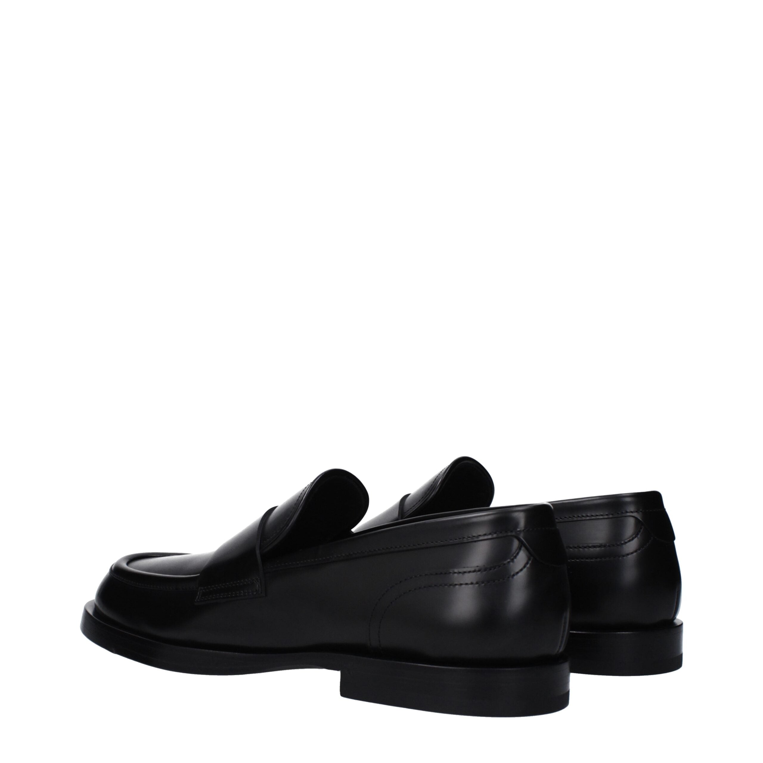 Dolce & Gabbana Black Leather Loafer