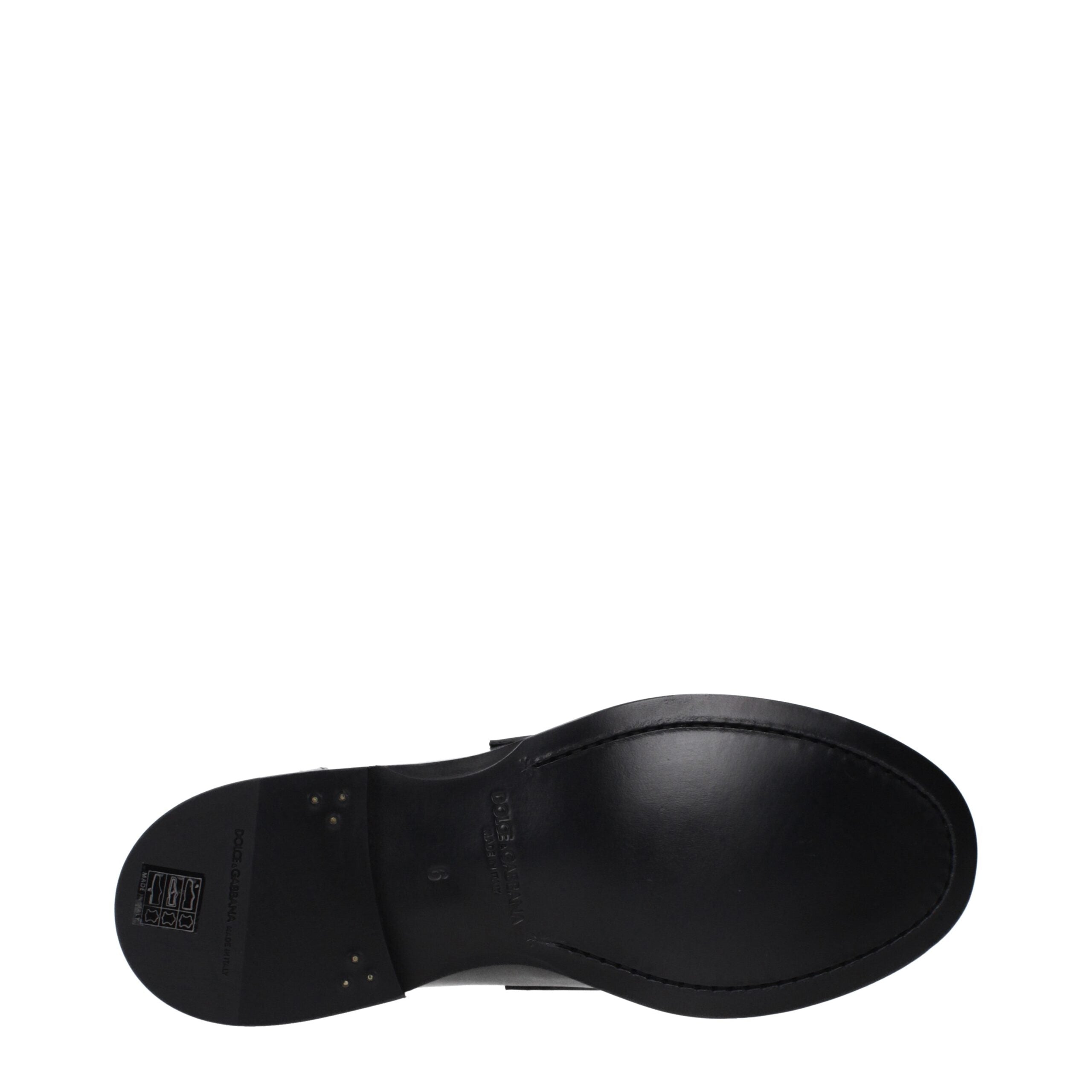 Dolce & Gabbana Black Leather Loafer