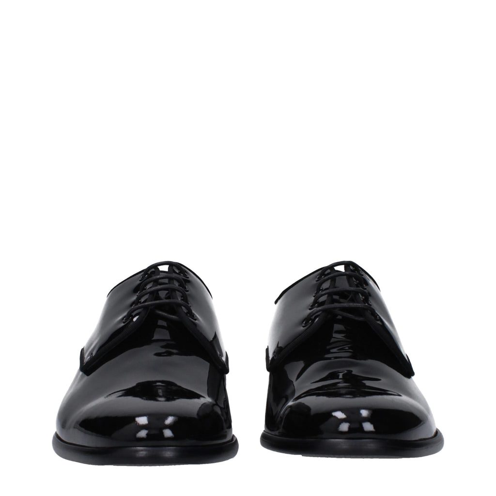 Dolce & Gabbana Black Leather Oxfords And Derby