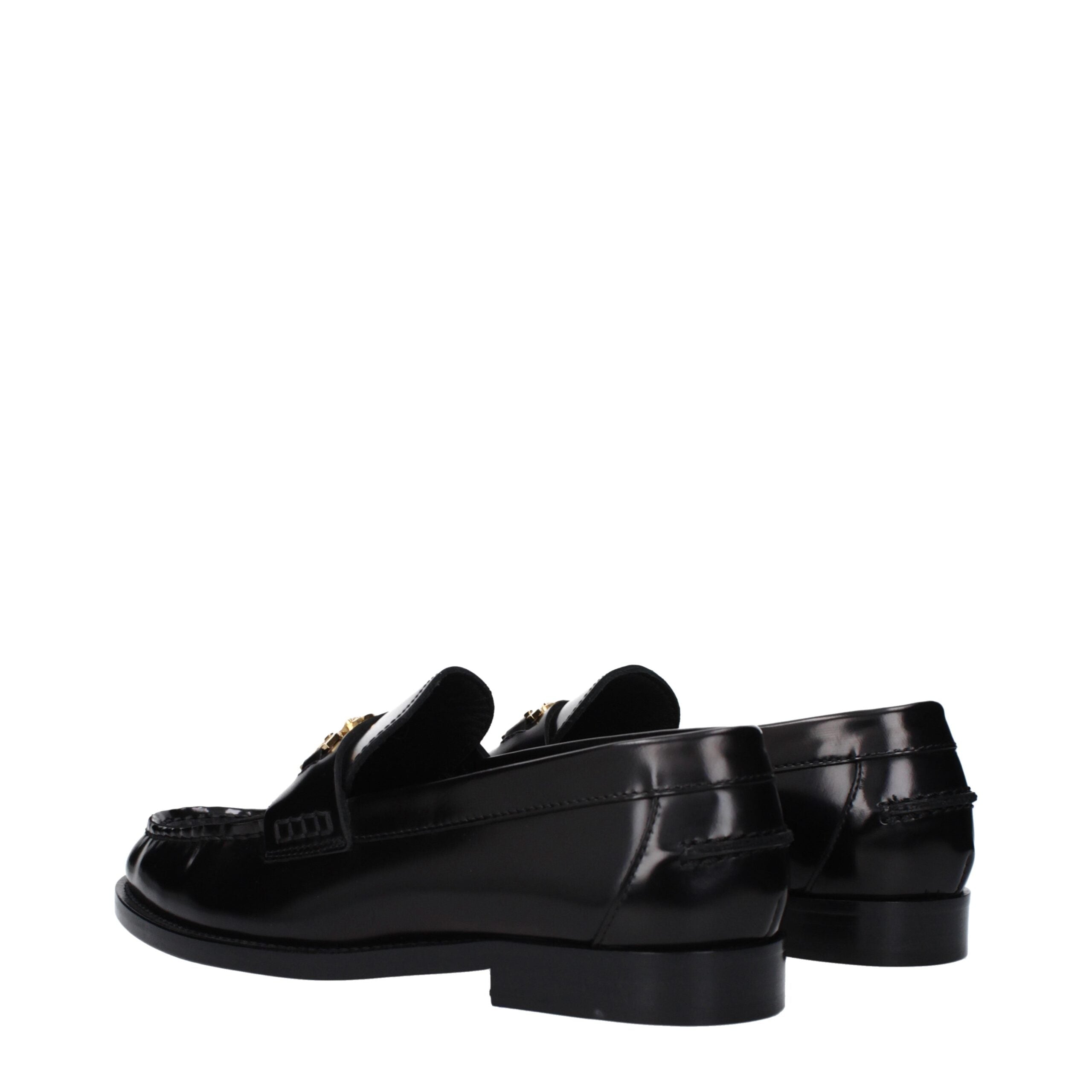 Versace Black Leather Loafer