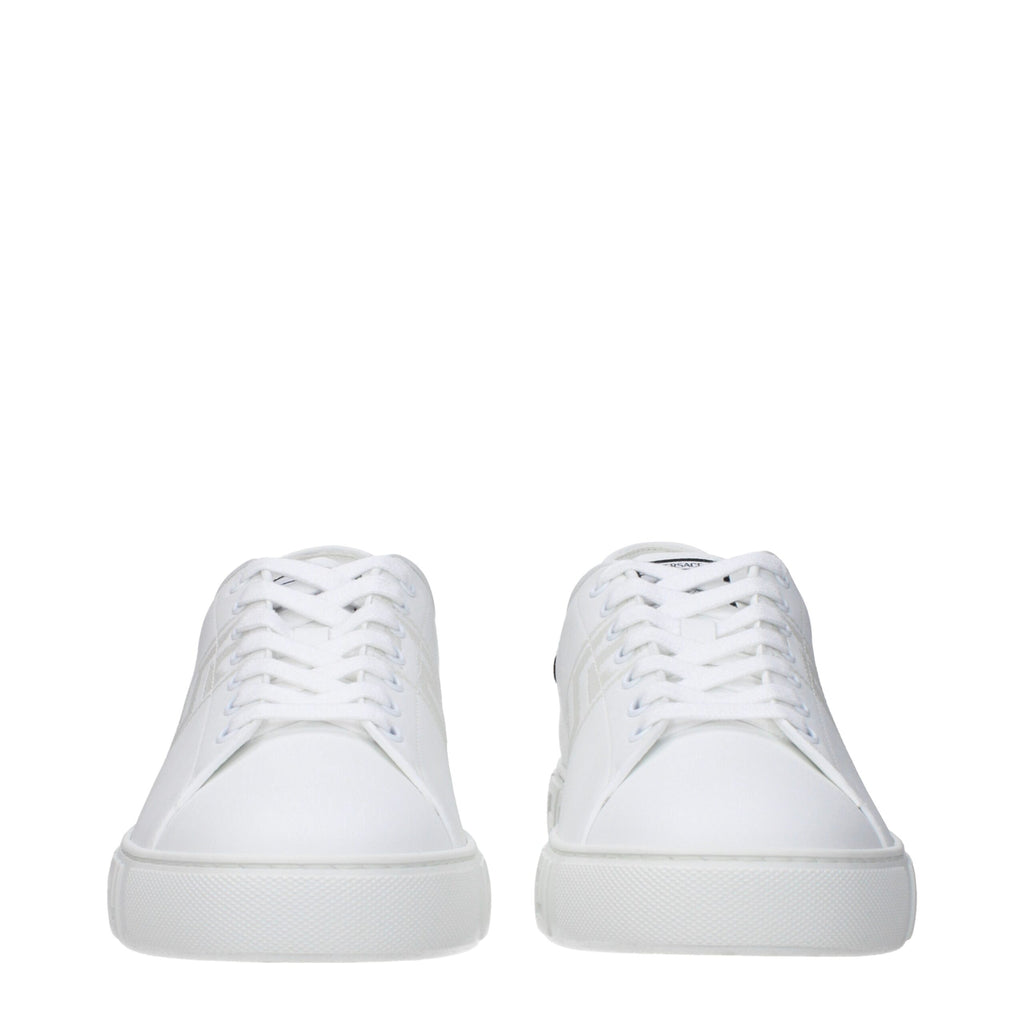 Versace White Leather Sneakers