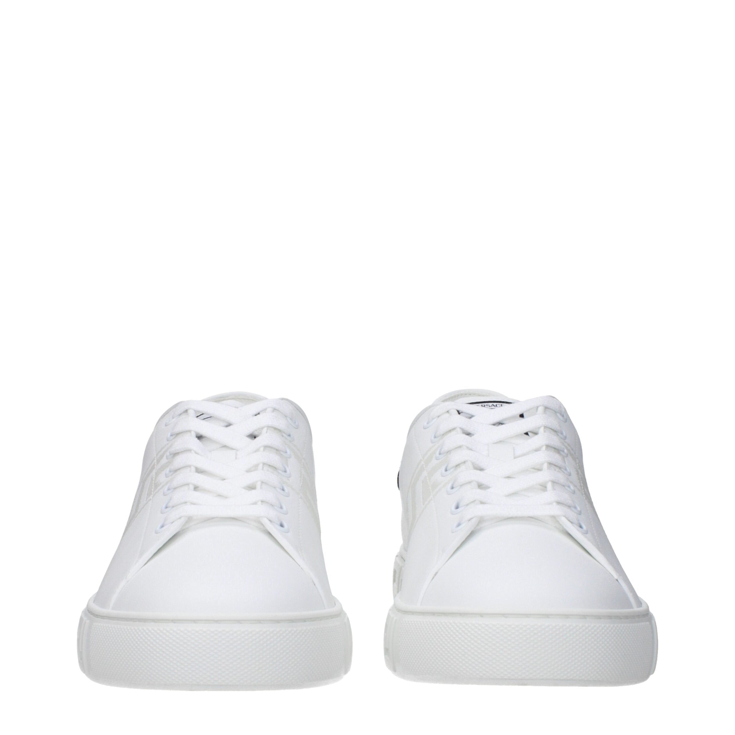 Versace White Leather Sneakers