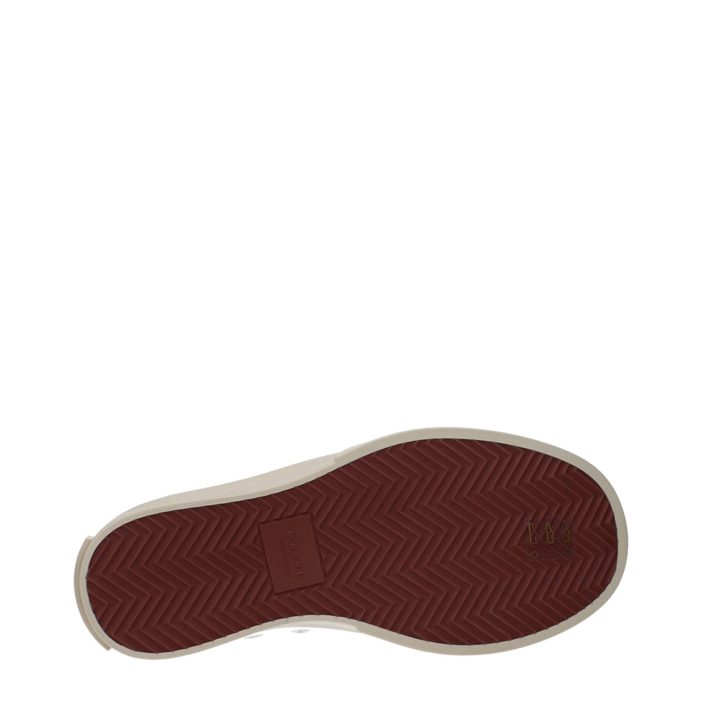 Marni White Leather Sneakers