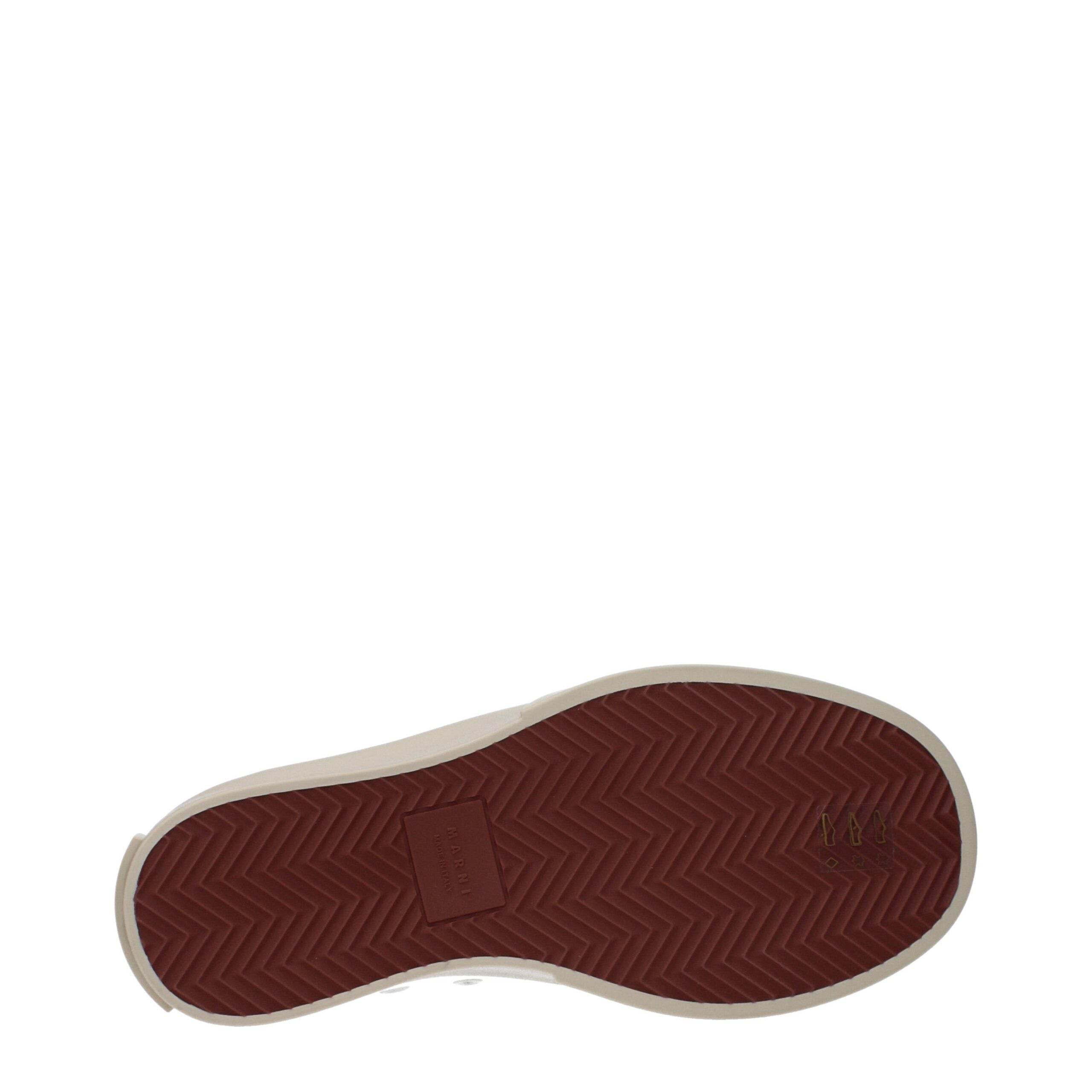 Marni White Leather Sneakers