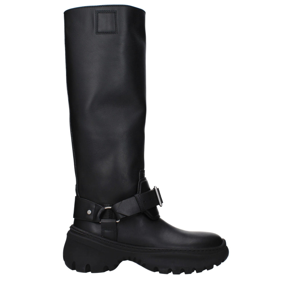 Burberry Black Leather Boot