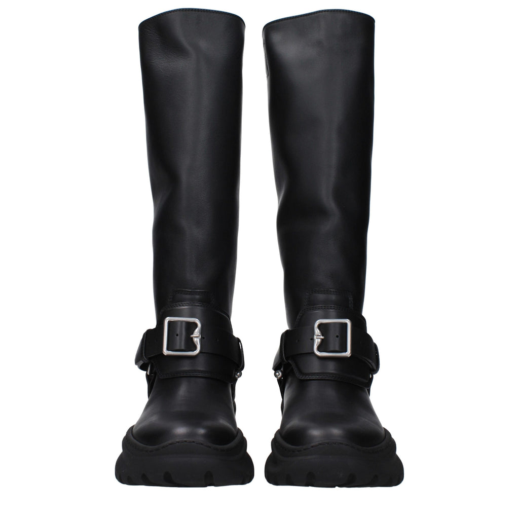 Burberry Black Leather Boot