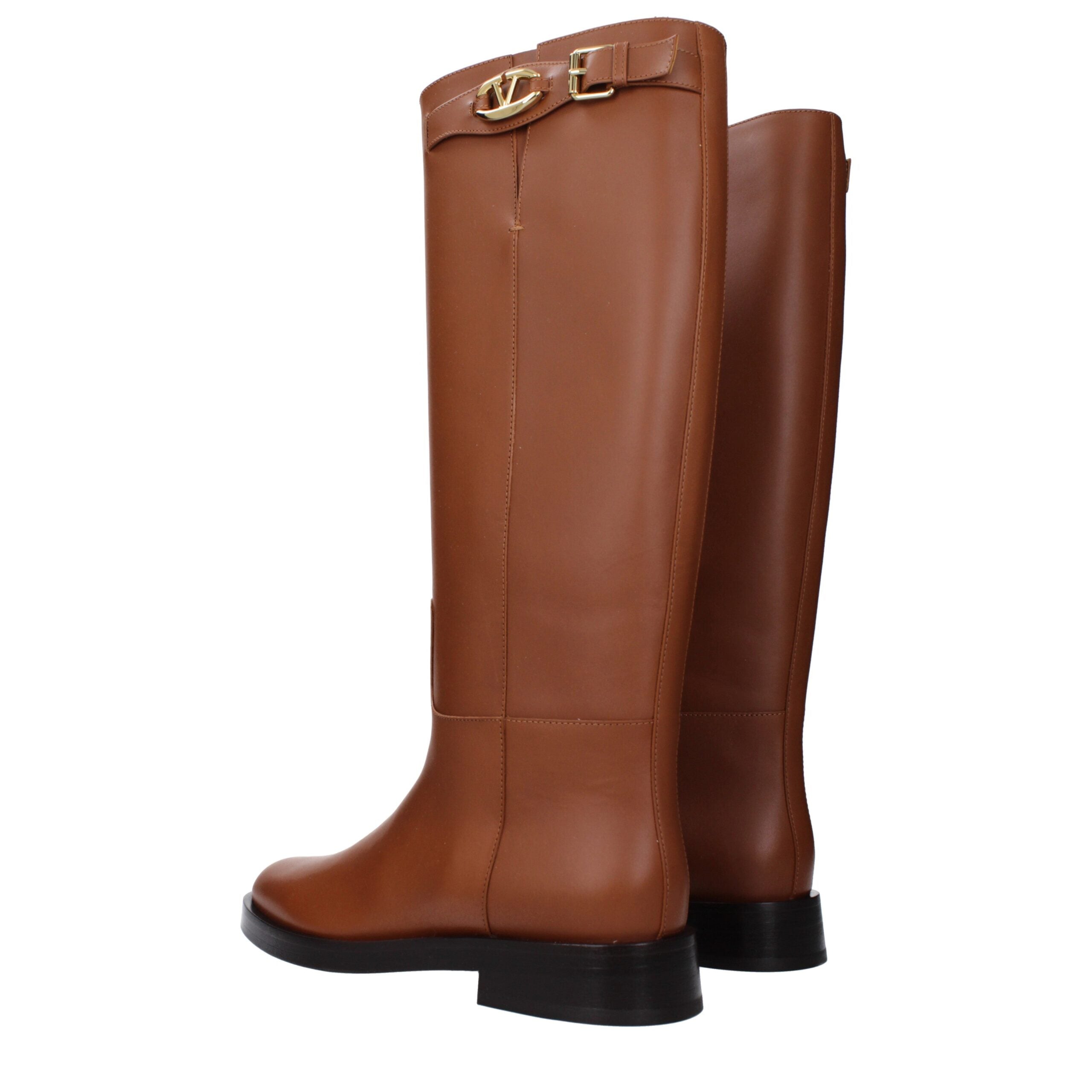 Valentino Garavani Brown Leather Boot