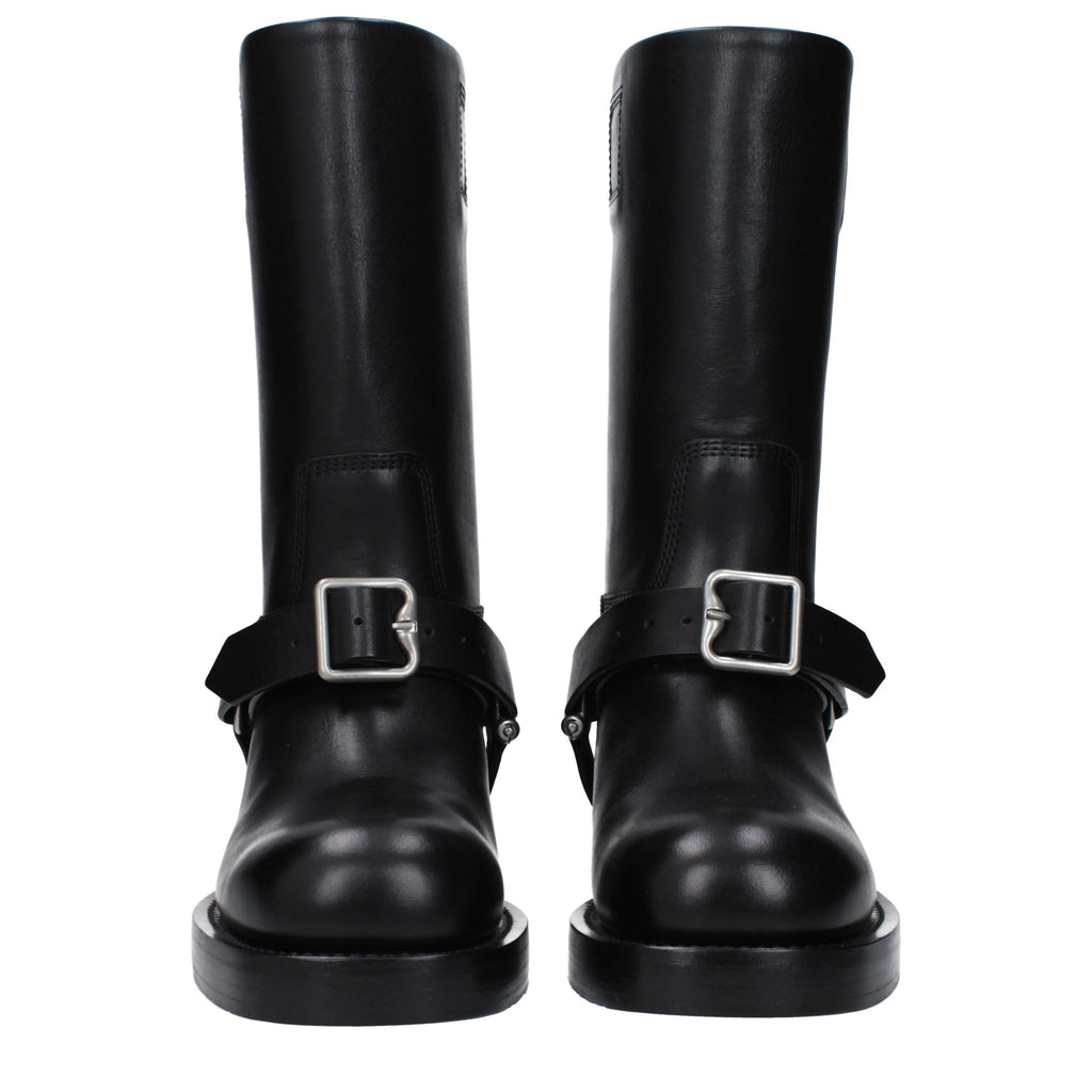Burberry Black Leather Boot