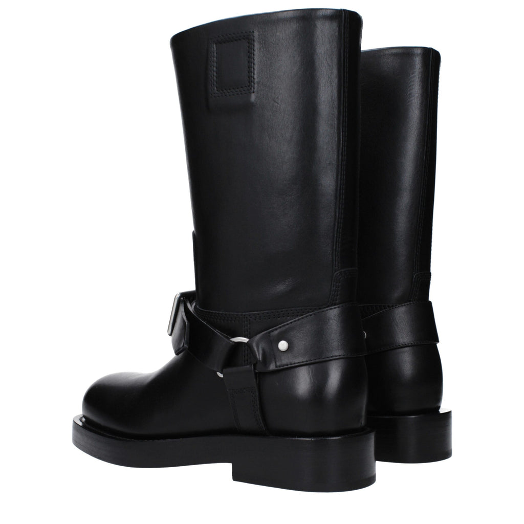 Burberry Black Leather Boot
