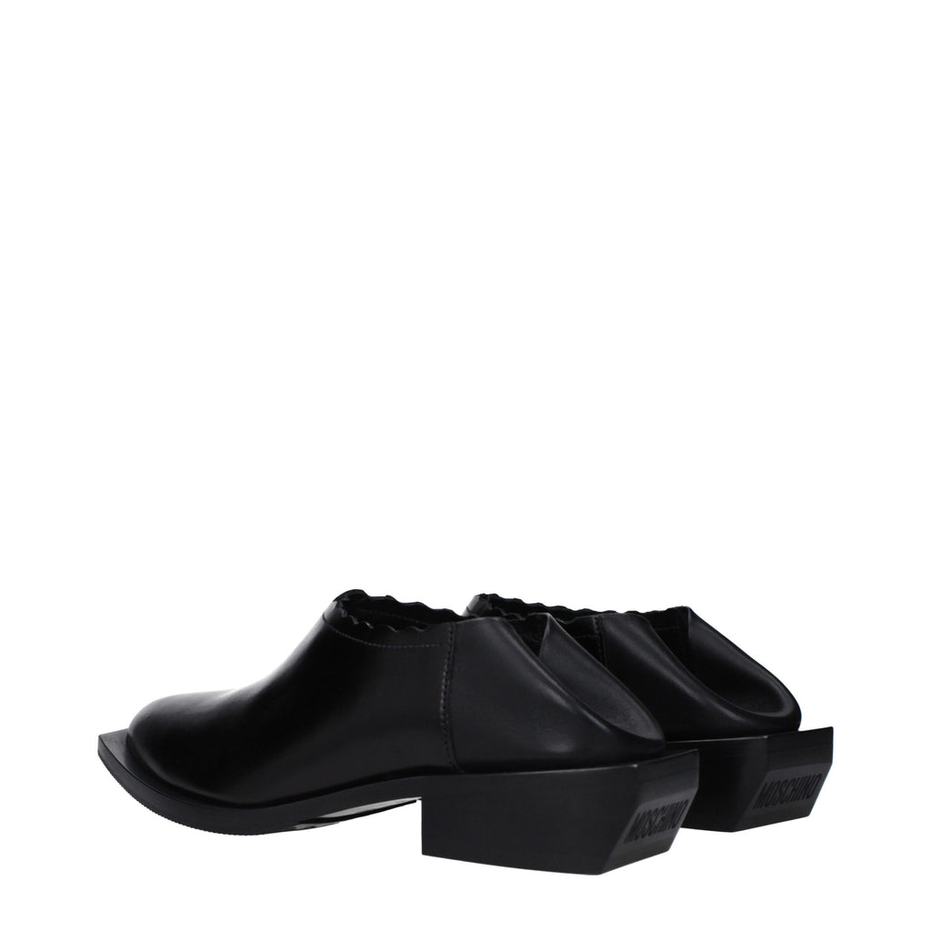 Love Moschino Black Leather Loafer