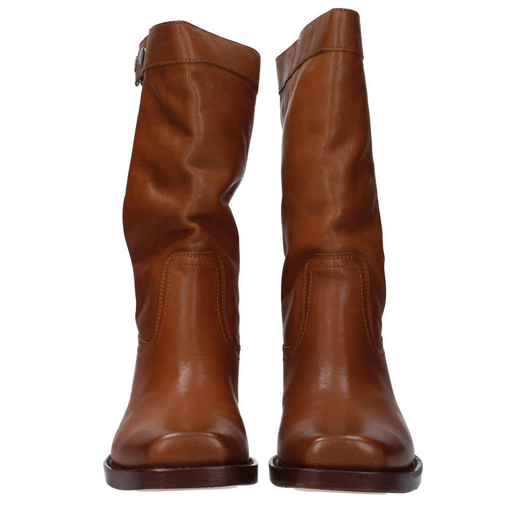 Isabel Marant Brown Leather Ankle