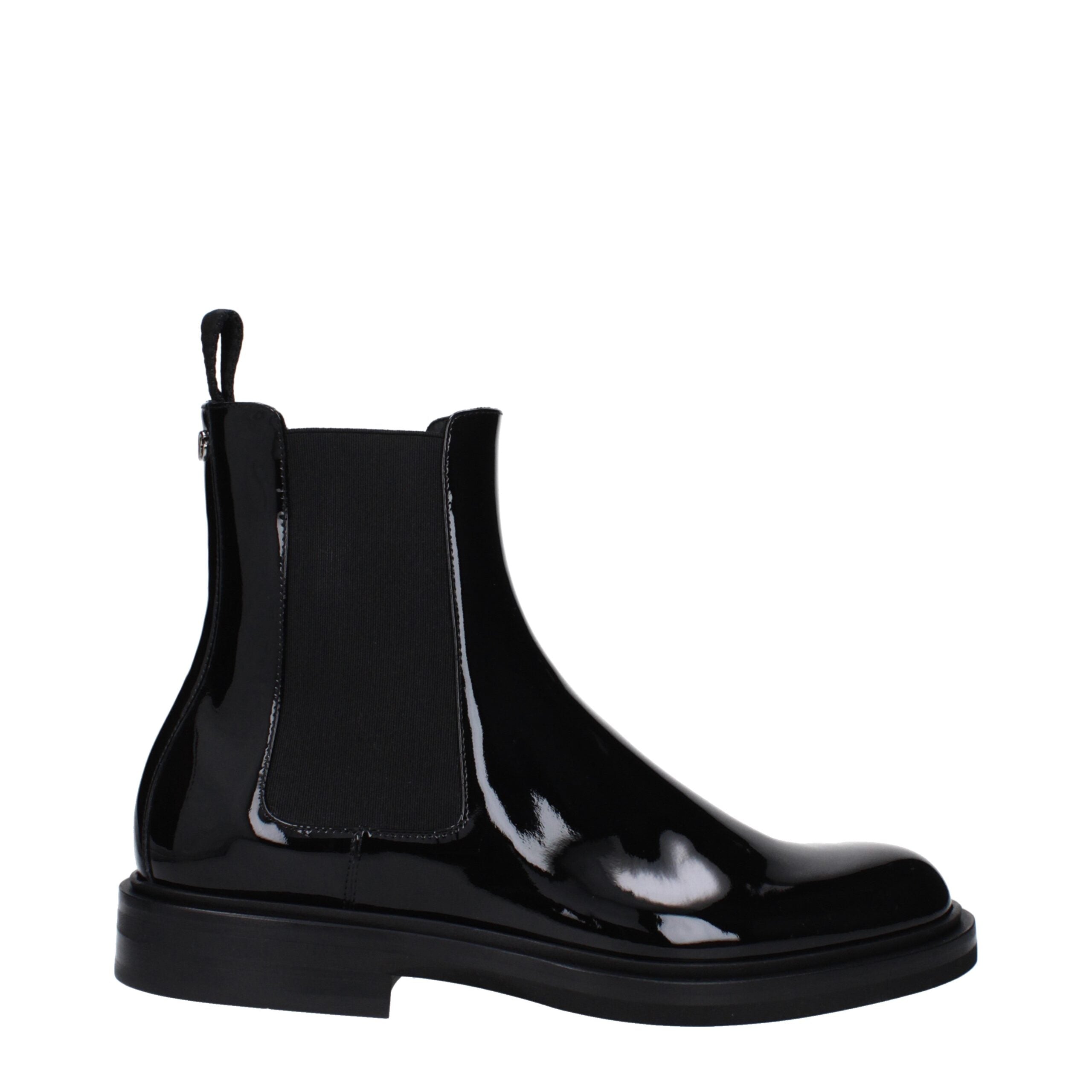 Dolce & Gabbana Black Leather Ankle