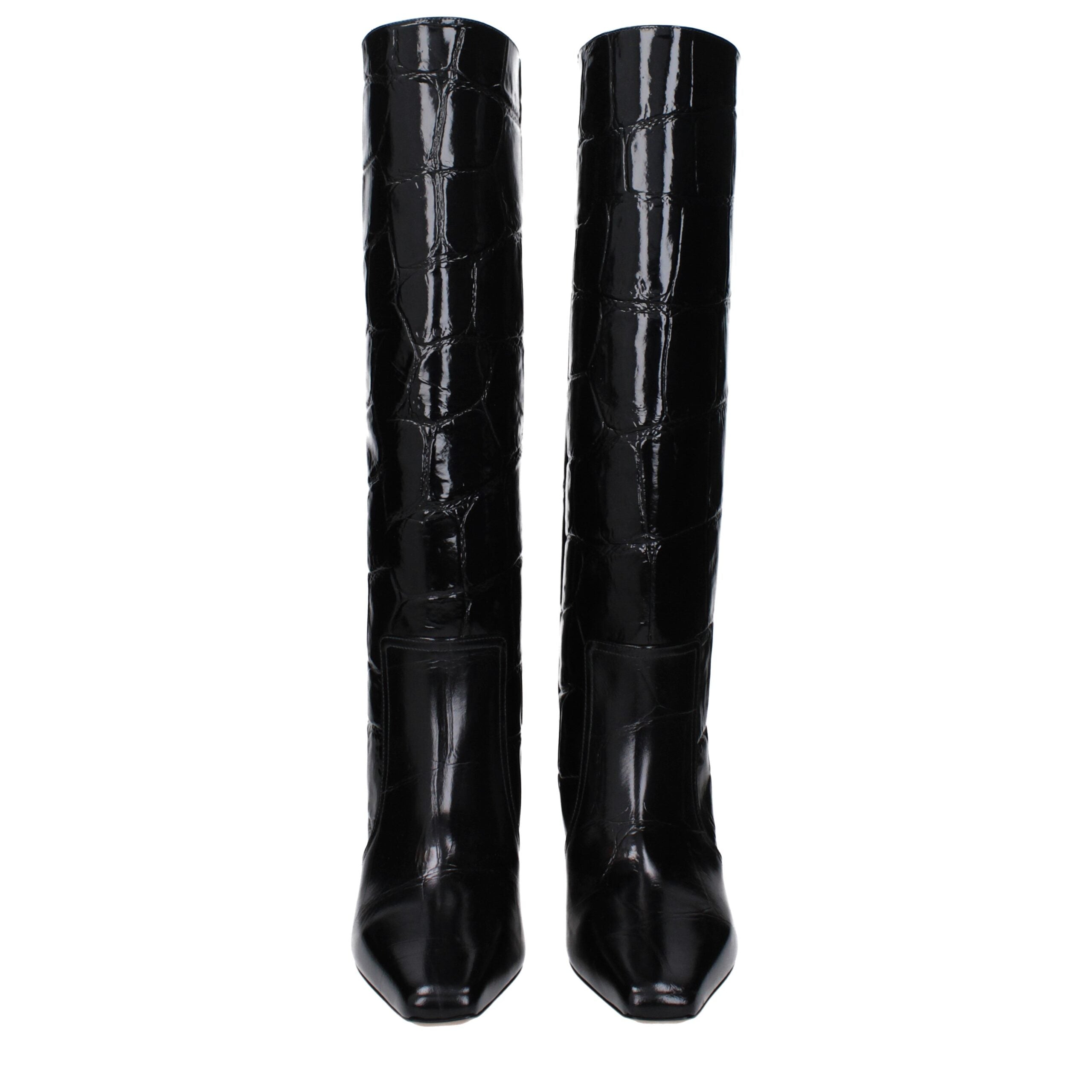 Paris Texas Black Leather Boot