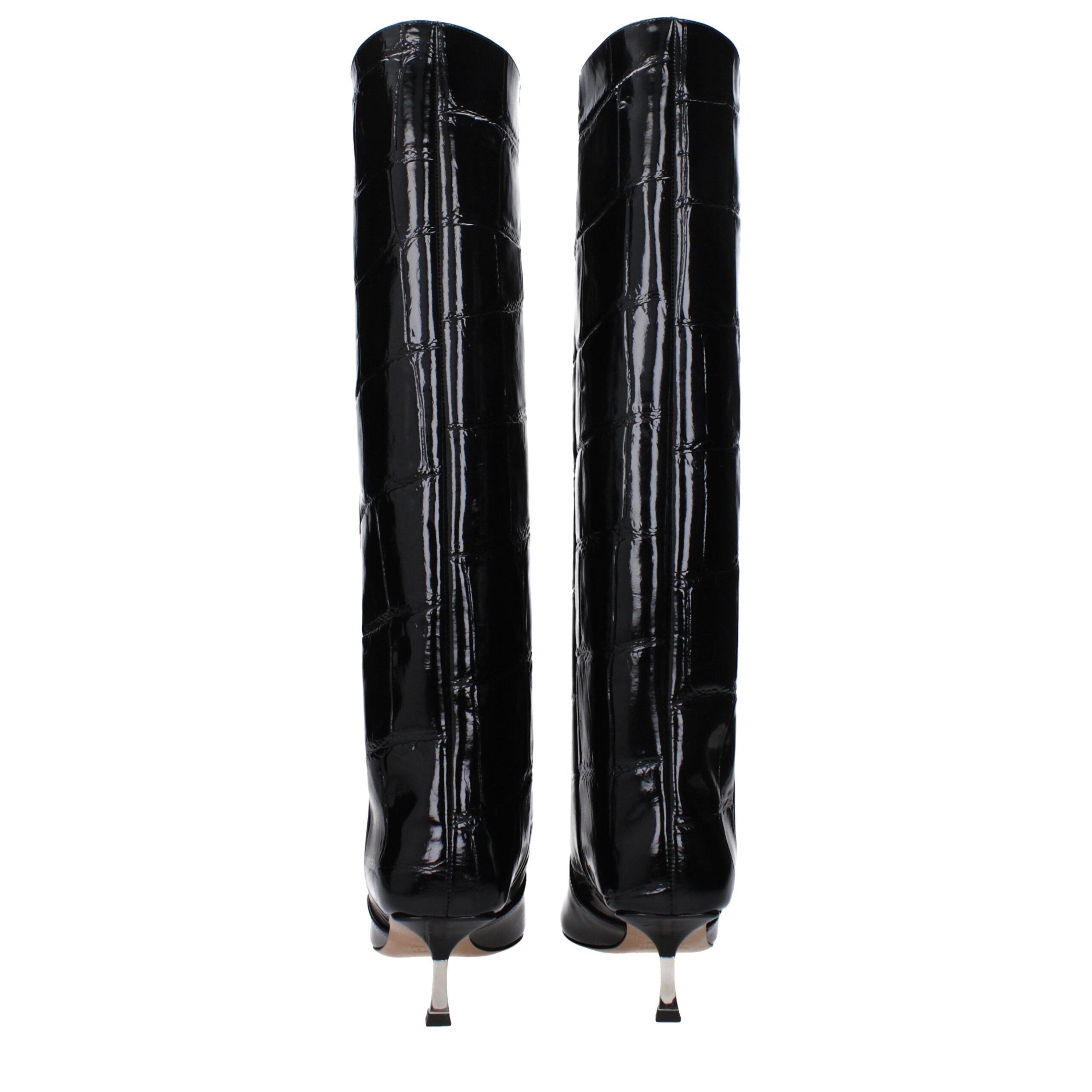 Paris Texas Black Leather Boot