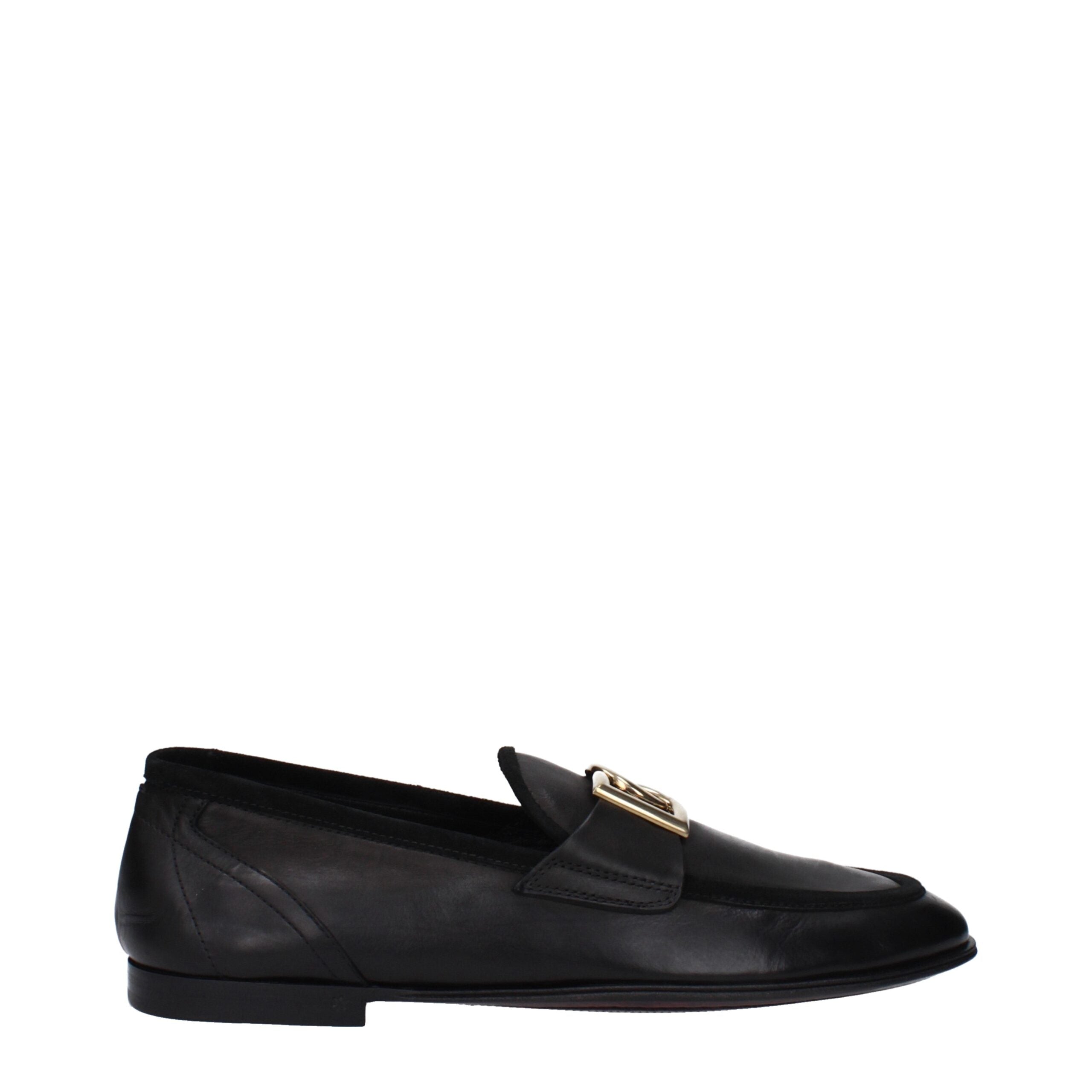 Dolce & Gabbana Black Leather Loafer