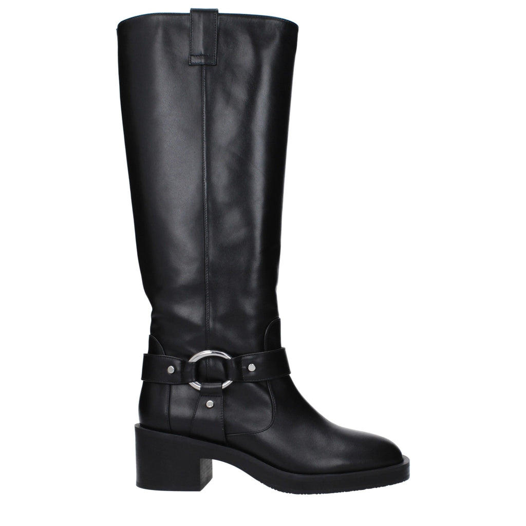 Stuart Weitzman Black Leather Boot