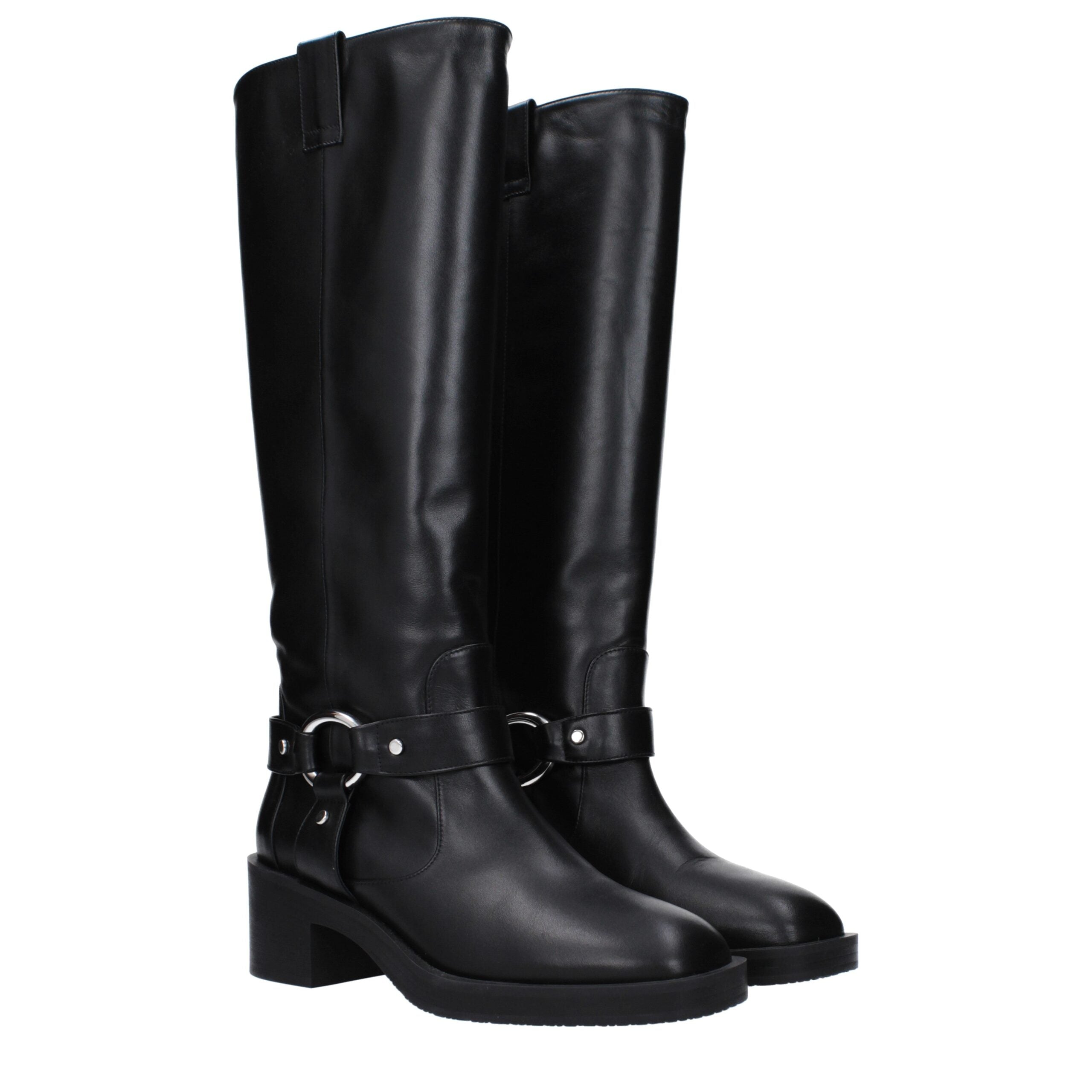 Stuart Weitzman Black Leather Boot