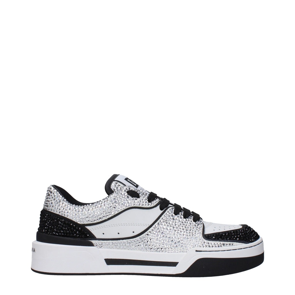 Dolce & Gabbana White Leather Sneakers