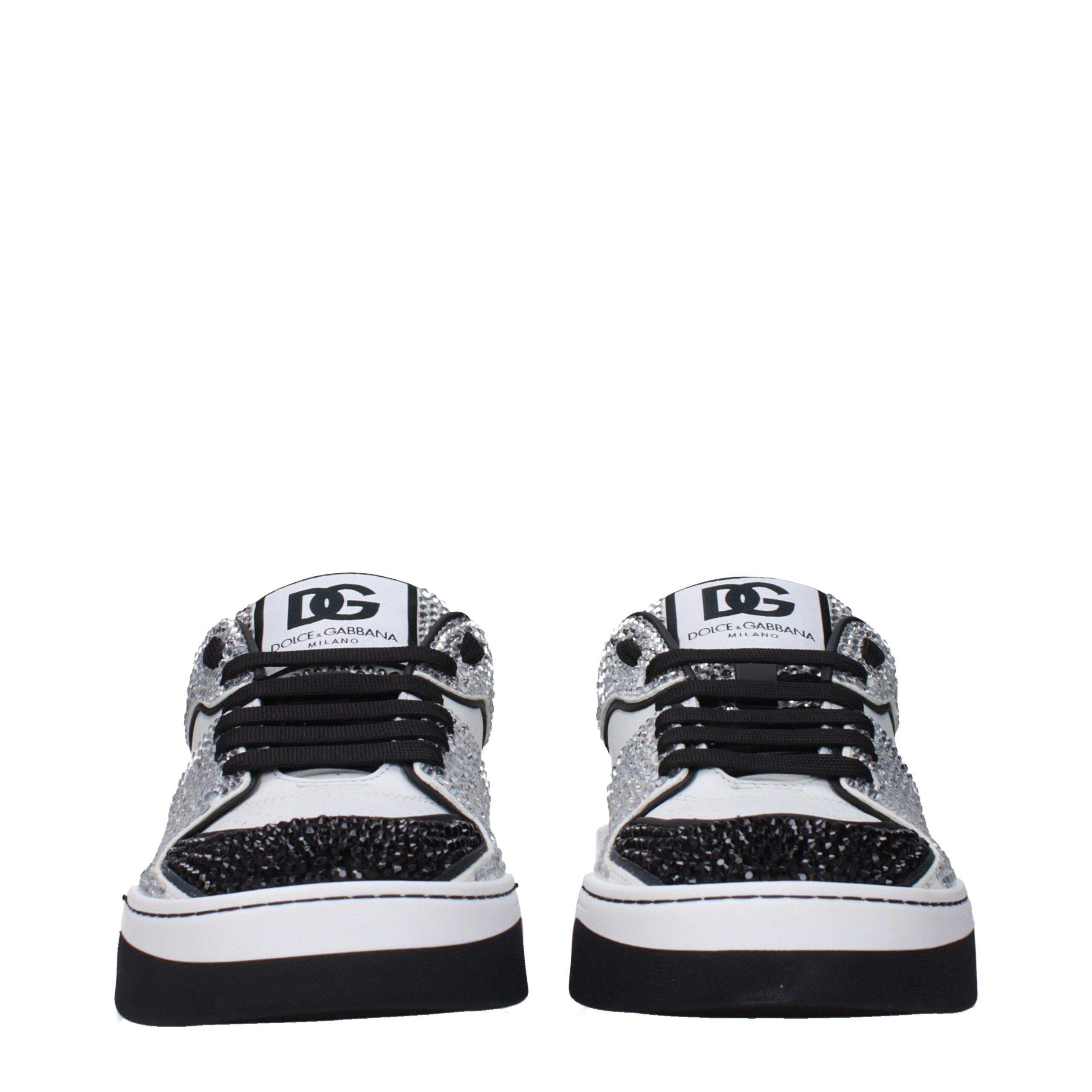 Dolce & Gabbana White Leather Sneakers