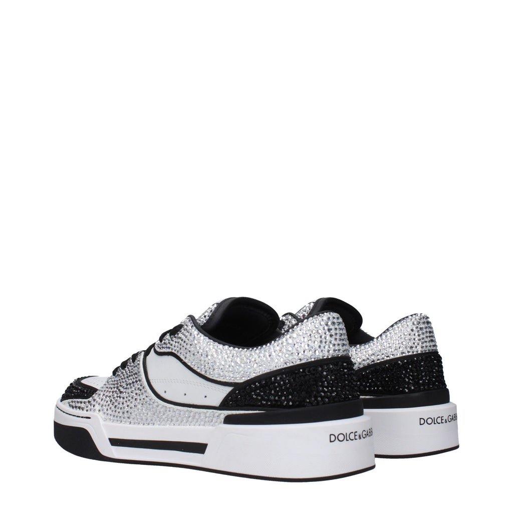 Dolce & Gabbana White Leather Sneakers