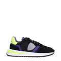 Philippe Model Black Fabric Sneakers