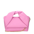 Bolso de cuero rosa de Jw Anderson