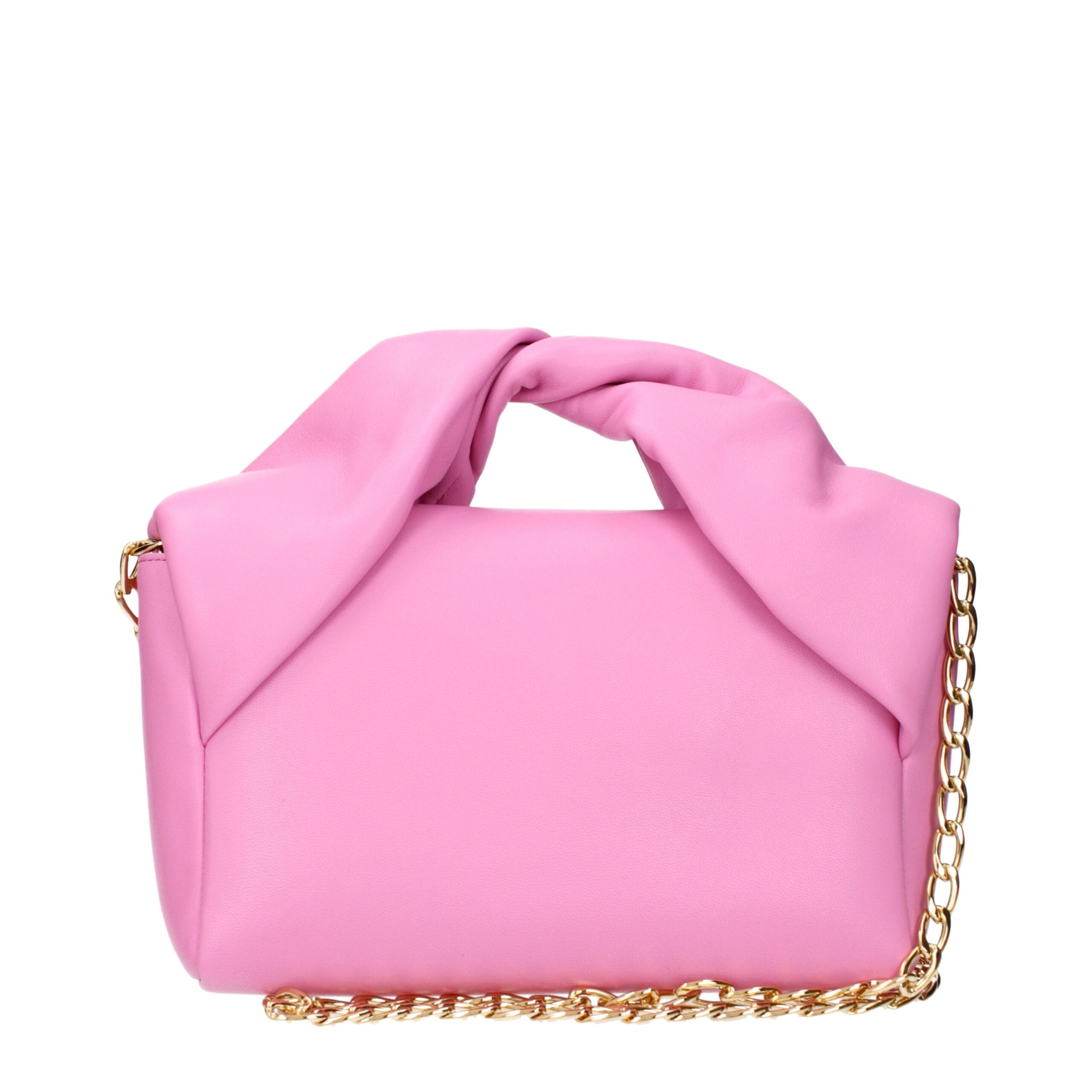 Bolso de cuero rosa de Jw Anderson
