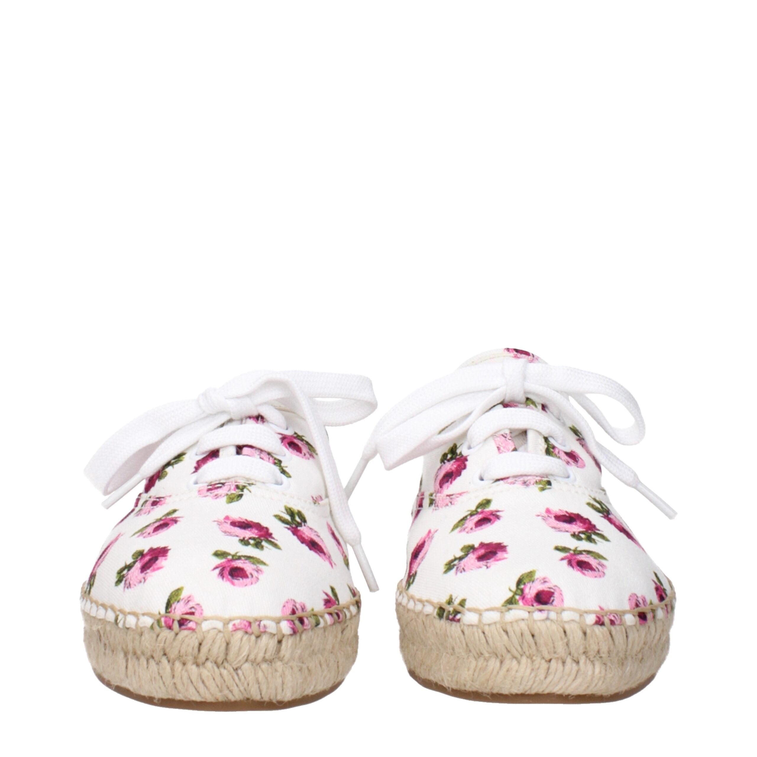 Prada White Fabric Espadrille
