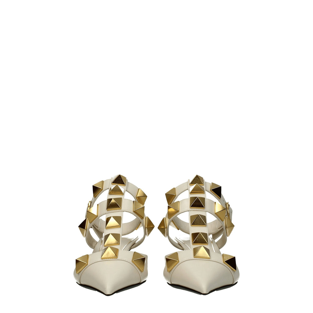 Valentino Garavani Beige Leather Sandal