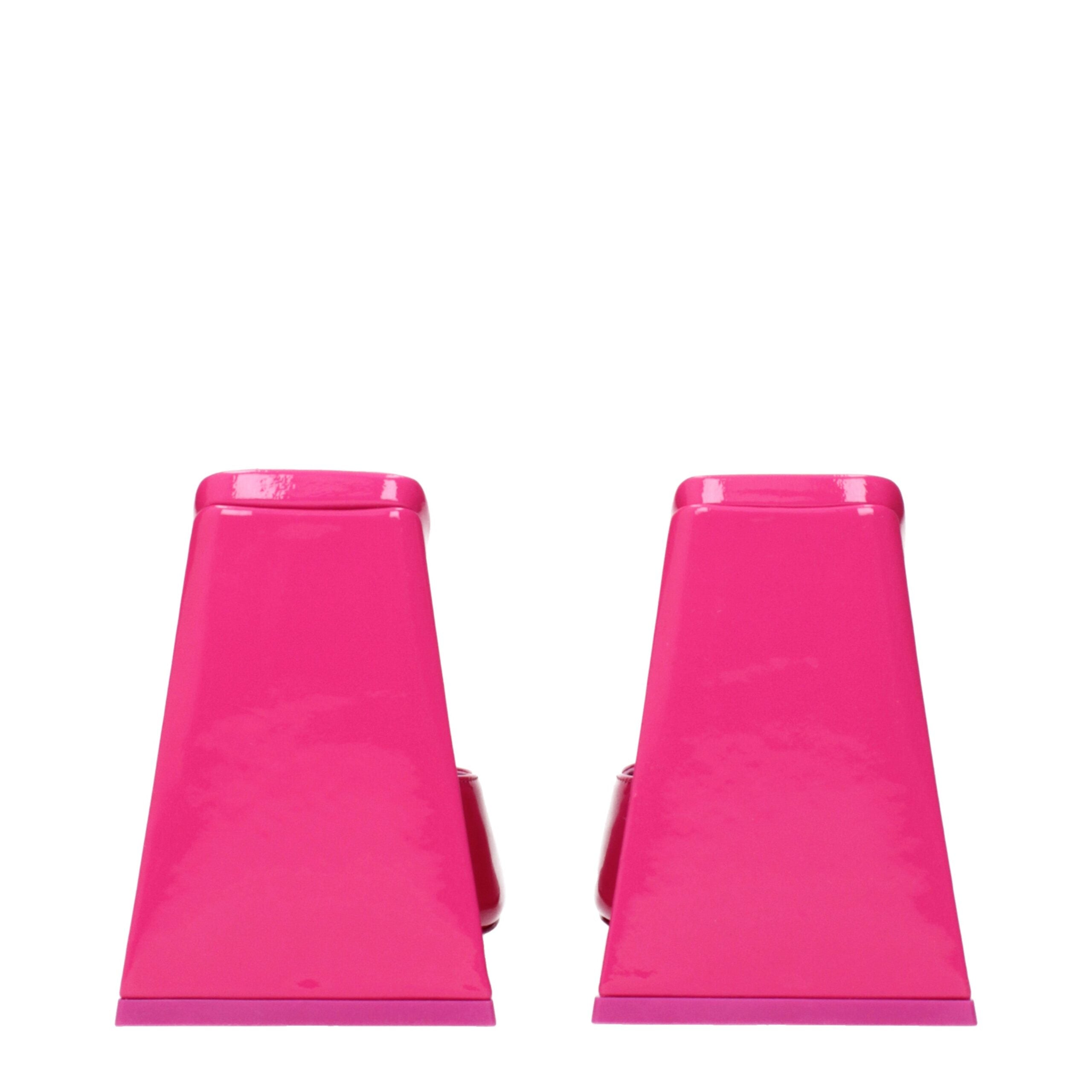 The Attico Pink Leather Sandal